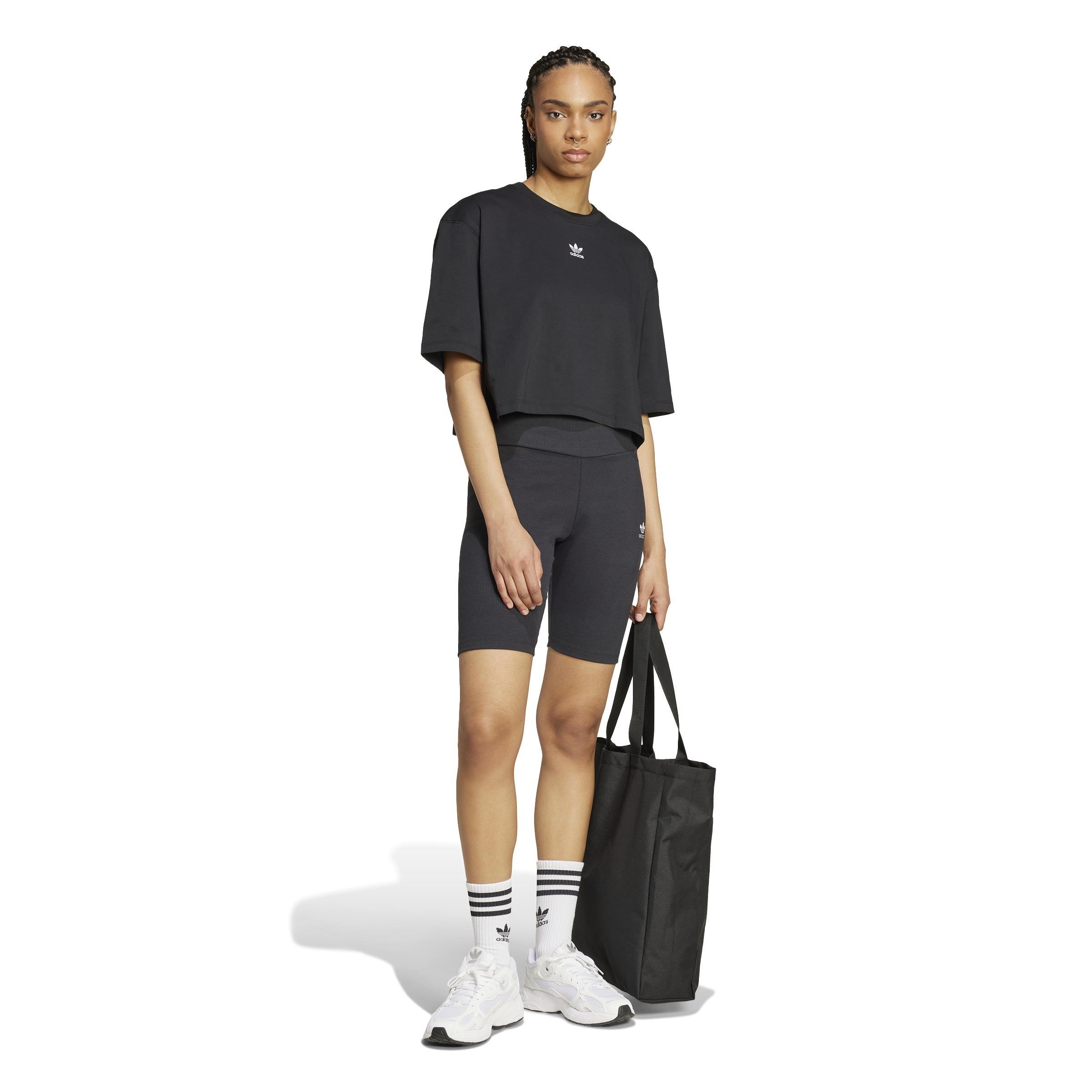 Essentials Crop T-Shirt, Black, , large image number 8