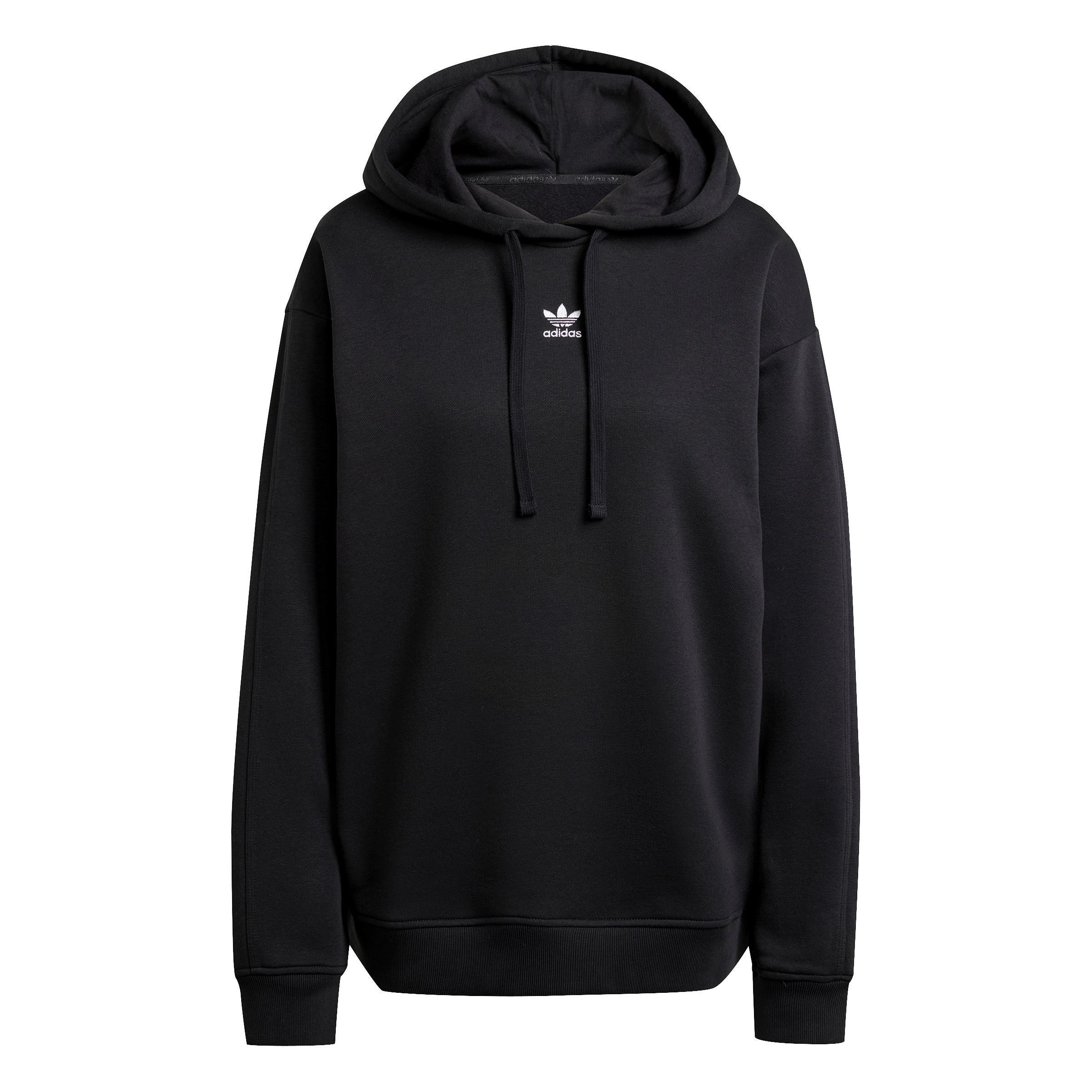 Essentials Loose Fleece Hoodie, Black, A701_ONE, large image number 0