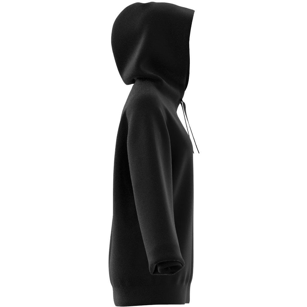 Essentials Loose Fleece Hoodie, Black, A701_ONE, large image number 7