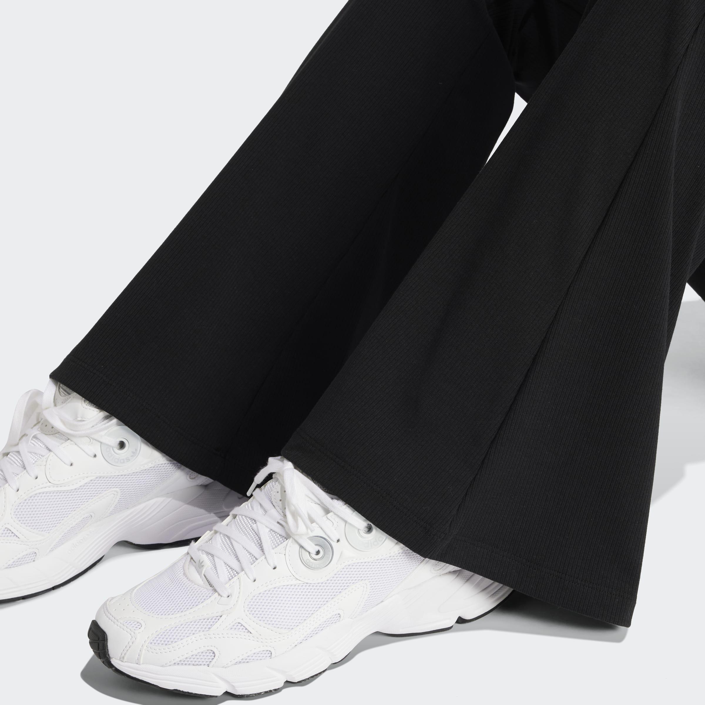Essentials Rib Flared Leggings, Black, A701_ONE, large image number 3