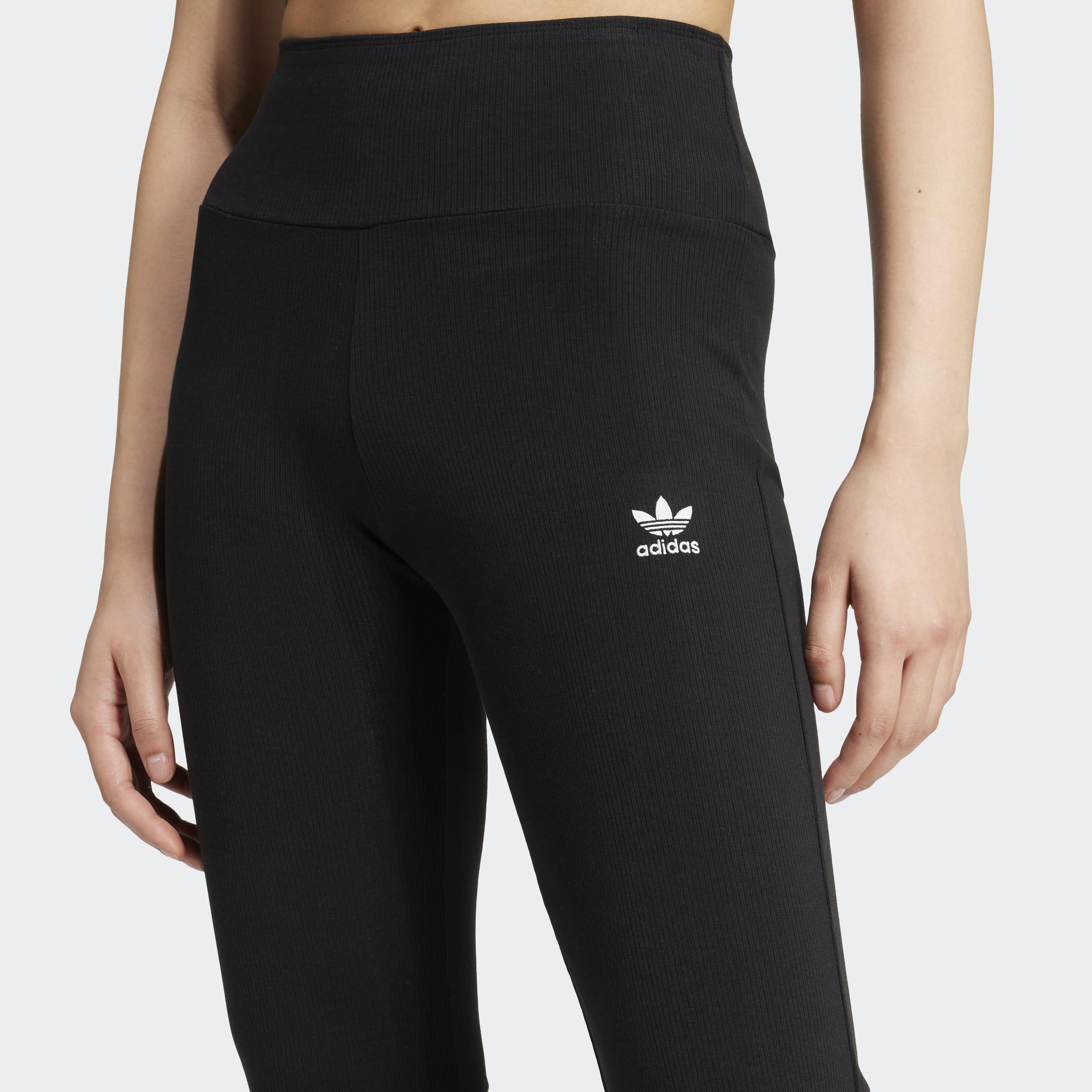 Essentials Rib Flared Leggings, Black, A701_ONE, large image number 4