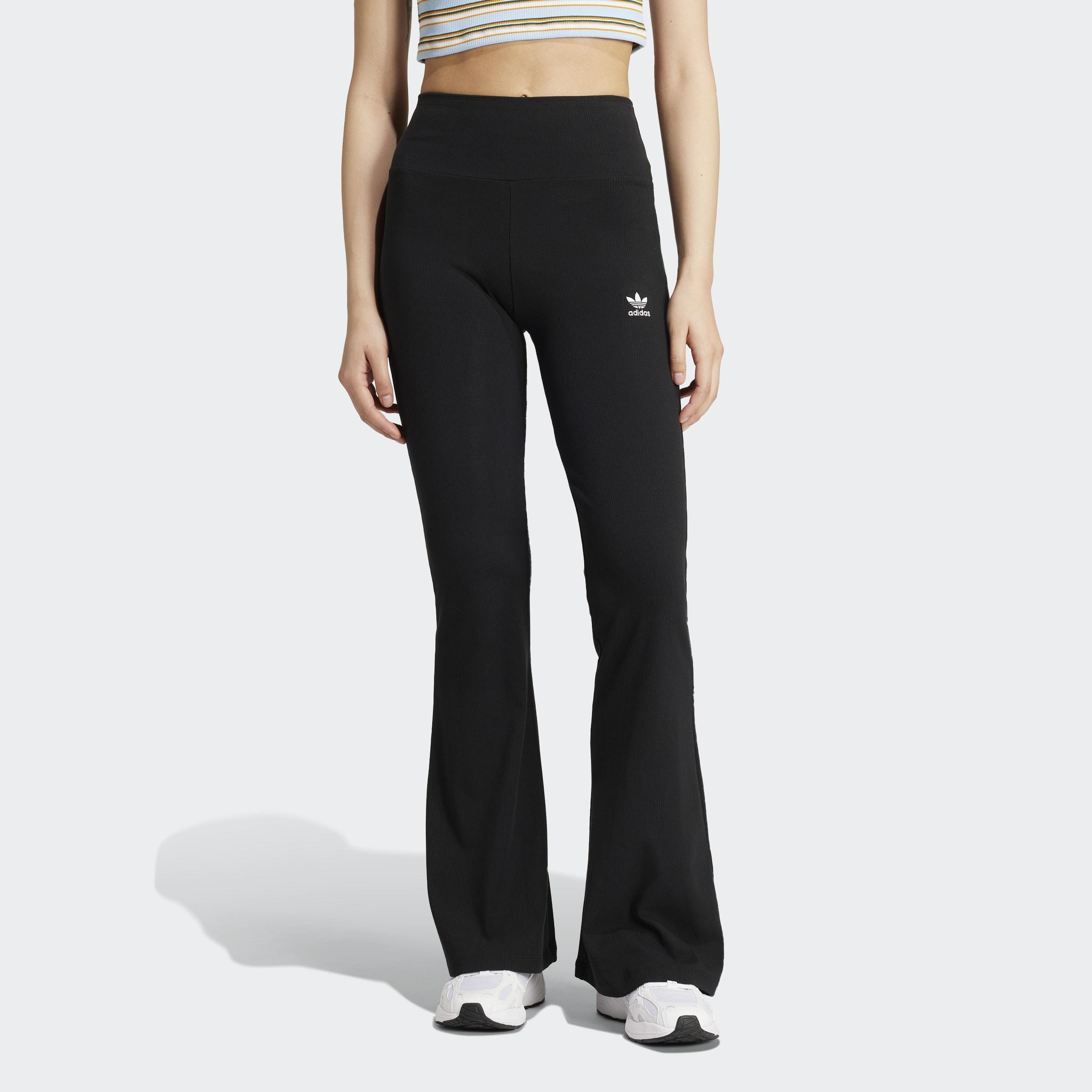 Essentials Rib Flared Leggings, Black, A701_ONE, large image number 5