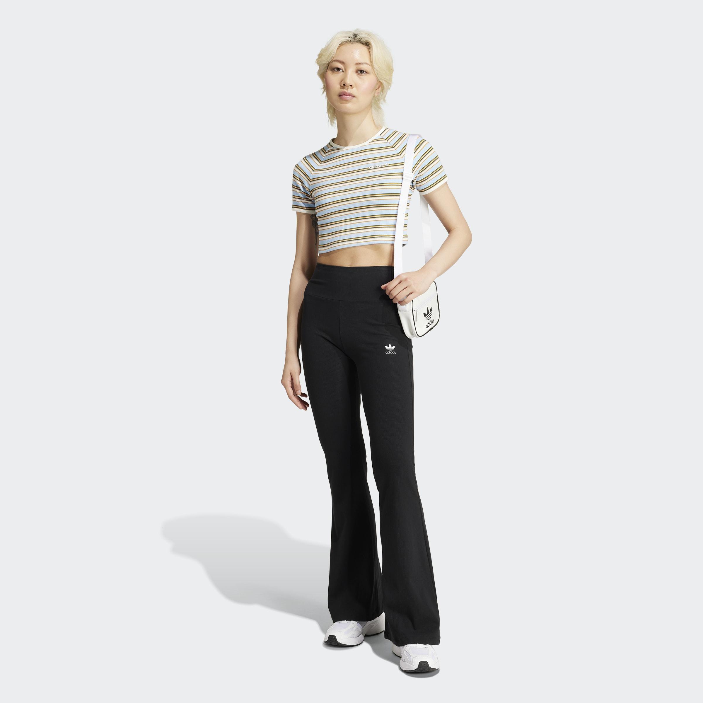 Essentials Rib Flared Leggings, Black, A701_ONE, large image number 6