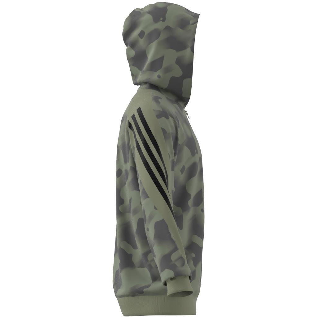 Future Icons 3-Stripes Allover Print Full-Zip Hoodie, Multicolour, A701_ONE, large image number 8