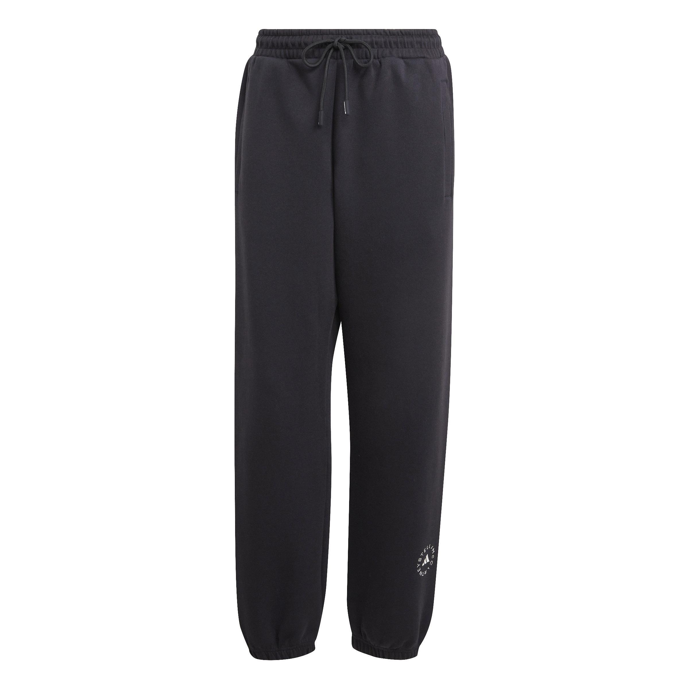 adidas by Stella McCartney Loose Sweat Tracksuit Bottoms, Black, , large image number 0
