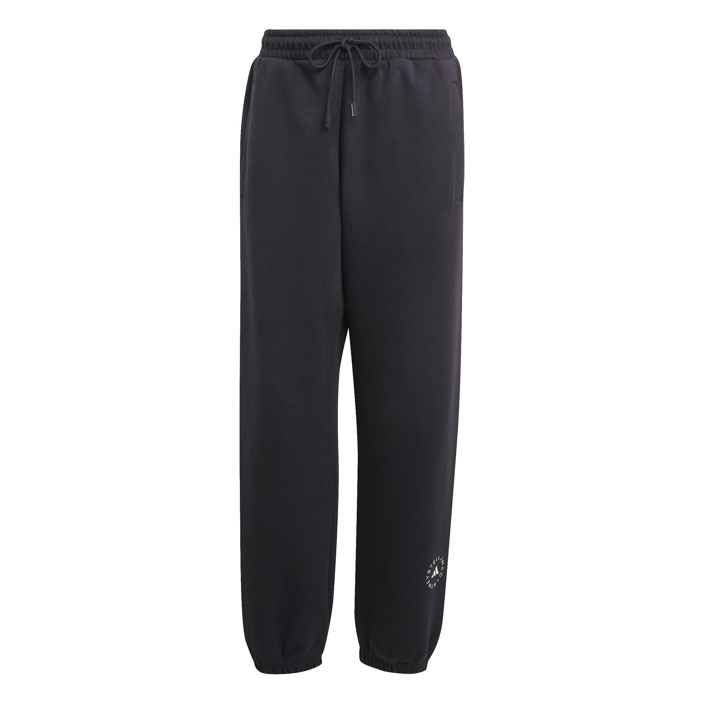 adidas by Stella McCartney Loose Sweat Tracksuit Bottoms, Black, , large image number 1