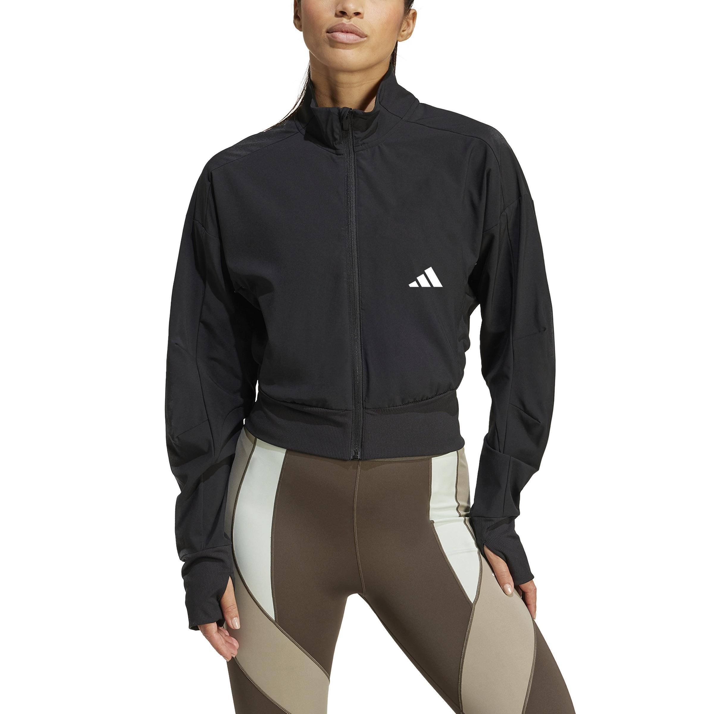 Full-Zip Training Jacket, Black, , medium