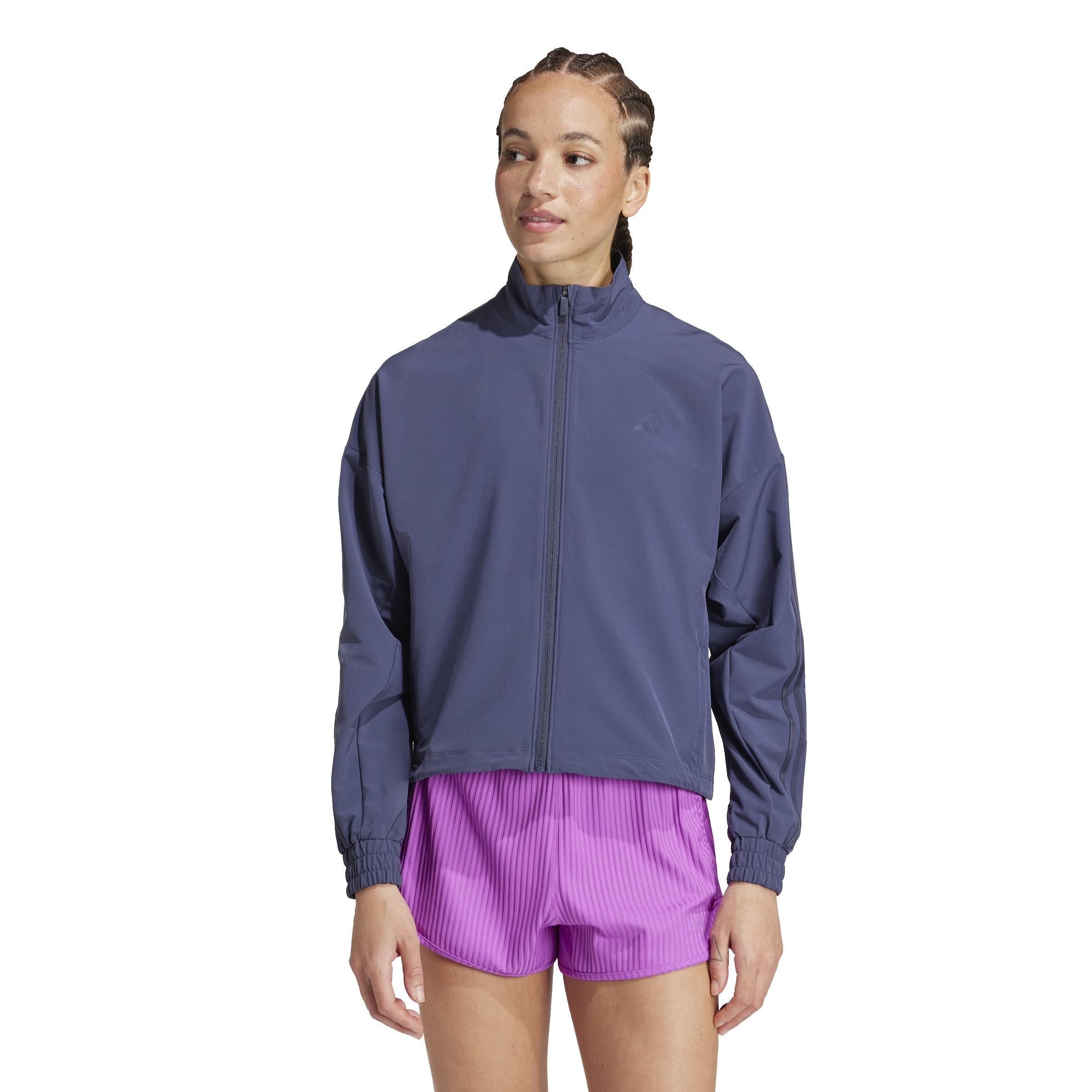 Pacer All Gym Tonal 3-Stripes Woven Jacket, Blue, A701_ONE, large image number 6