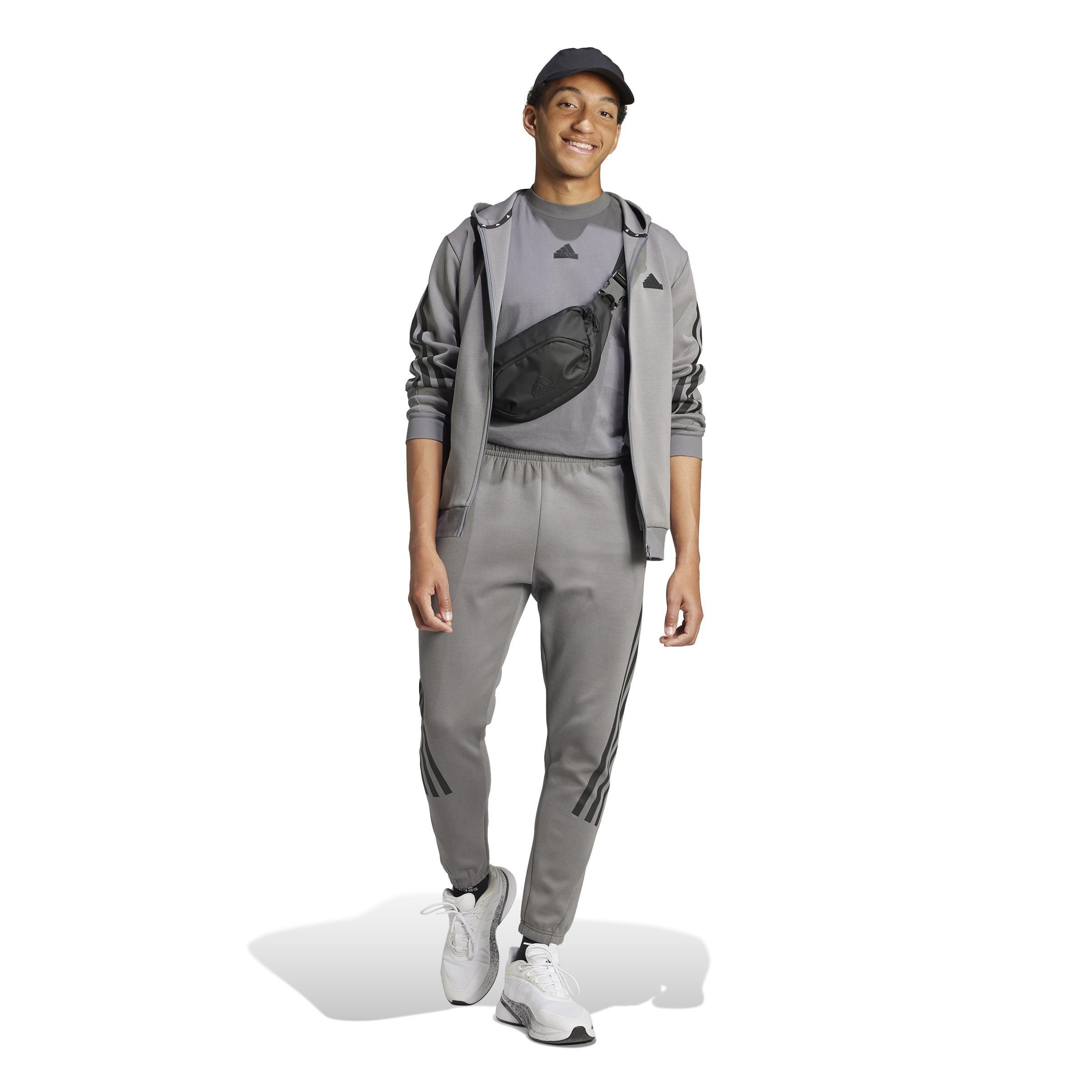 Future Icons 3 Stripes Full-Zip Hoodie, Grey, A701_ONE, large image number 7