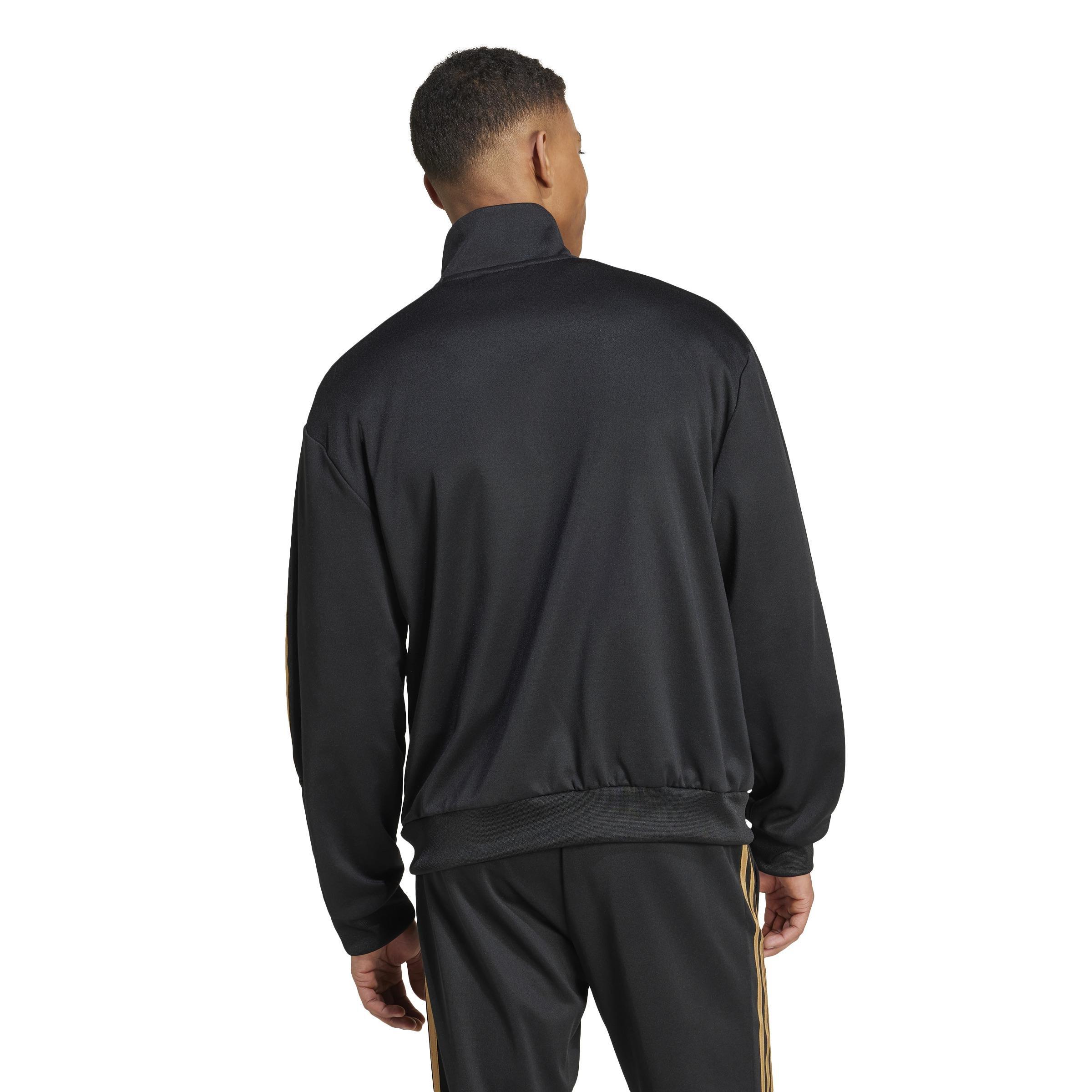 House Of Tiro Nations Pack Track Top, Black, A701_ONE, large image number 3