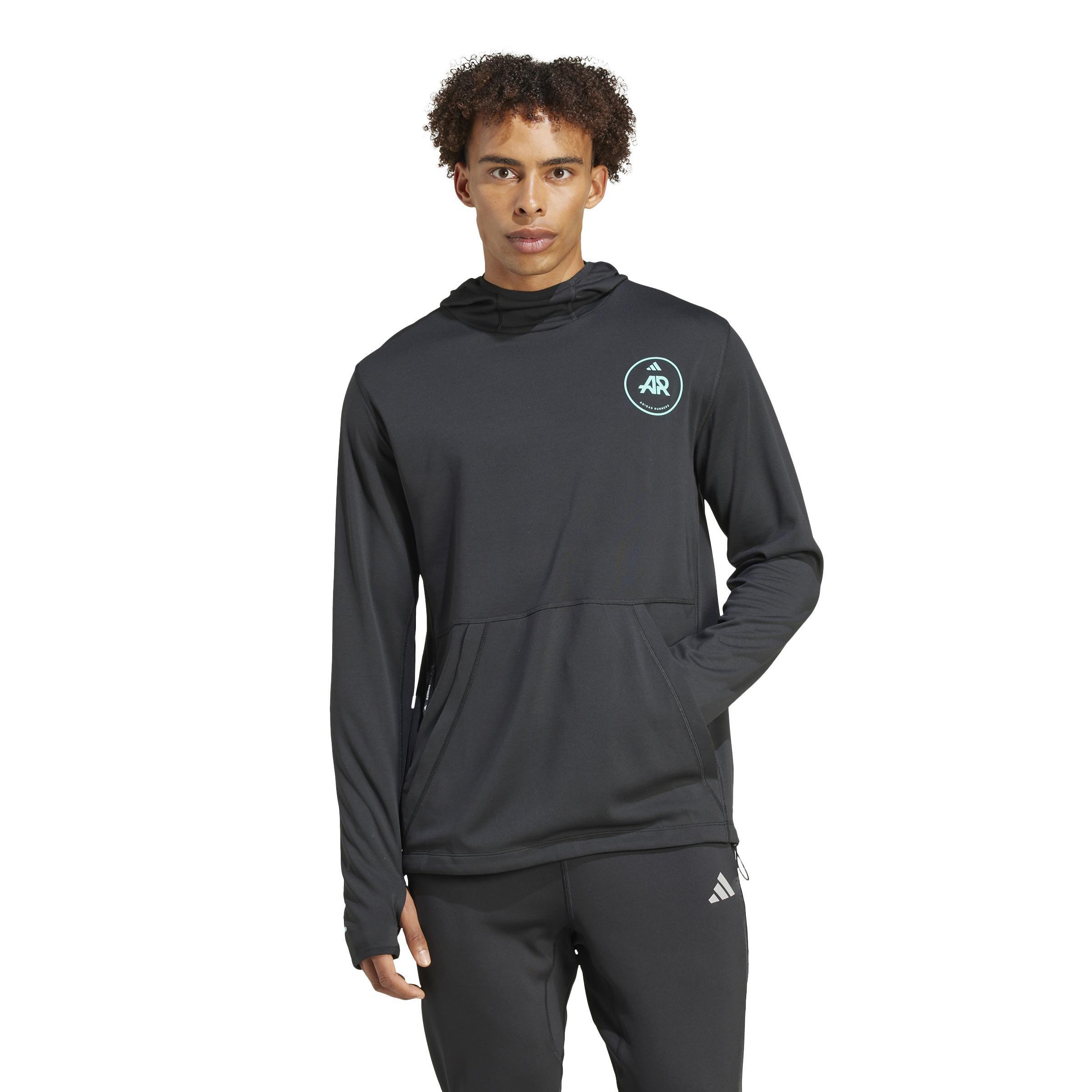 Own the Run Runners Hoodie (Gender Neutral), Black, A701_ONE, large image number 10