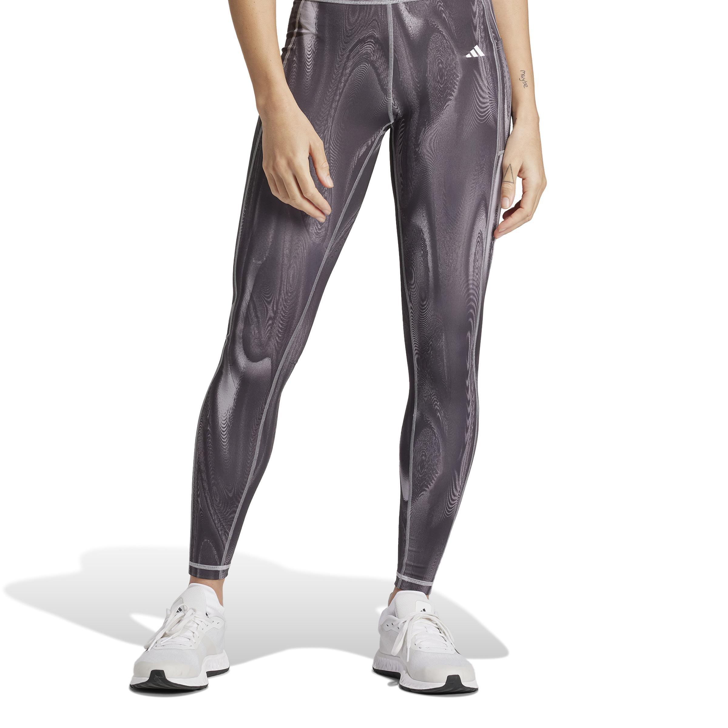 Optime Full-Length Print Leggings, Grey, A701_ONE, large image number 2