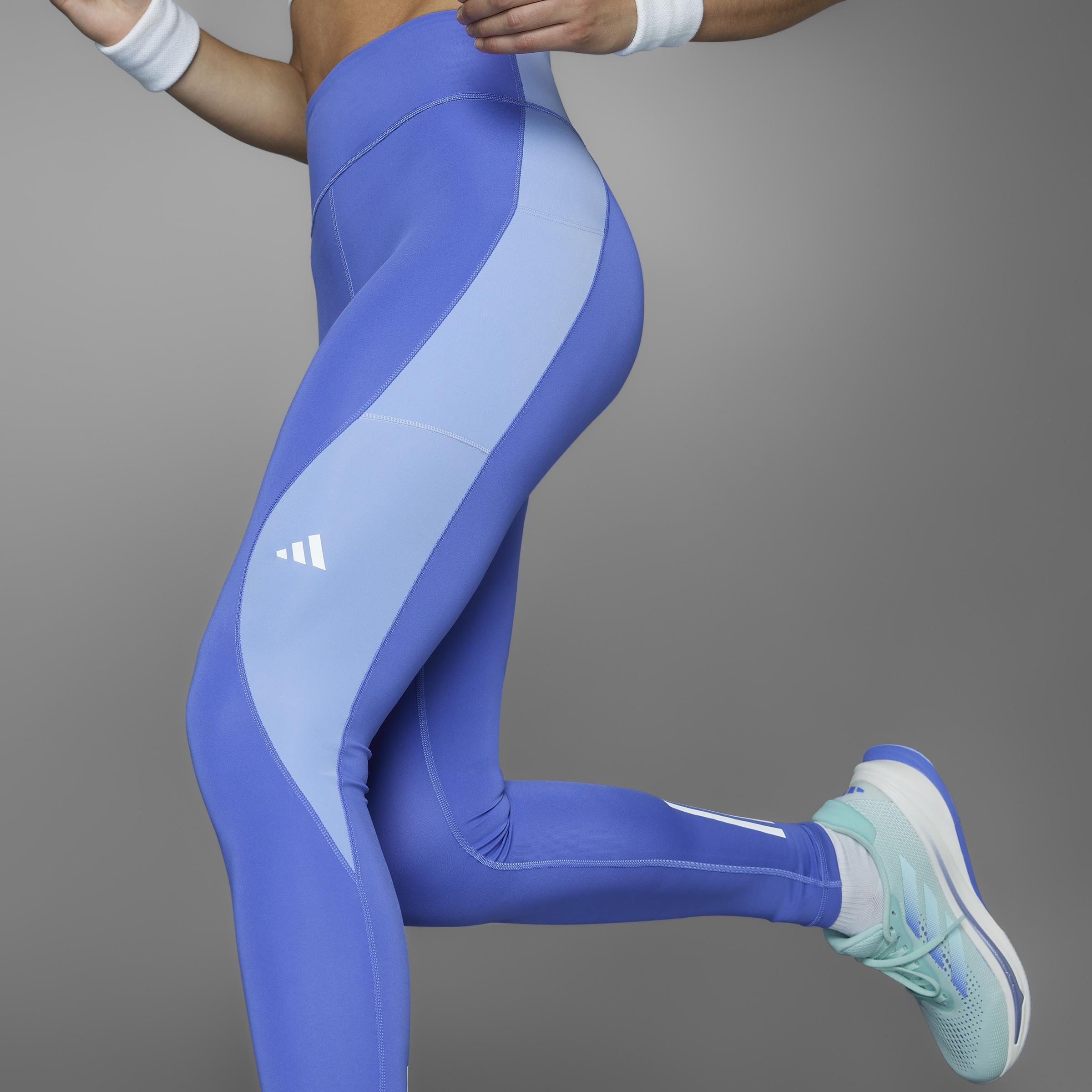 Own The Run Colorblock Full-Length Leggings, Blue, A701_ONE, large image number 8