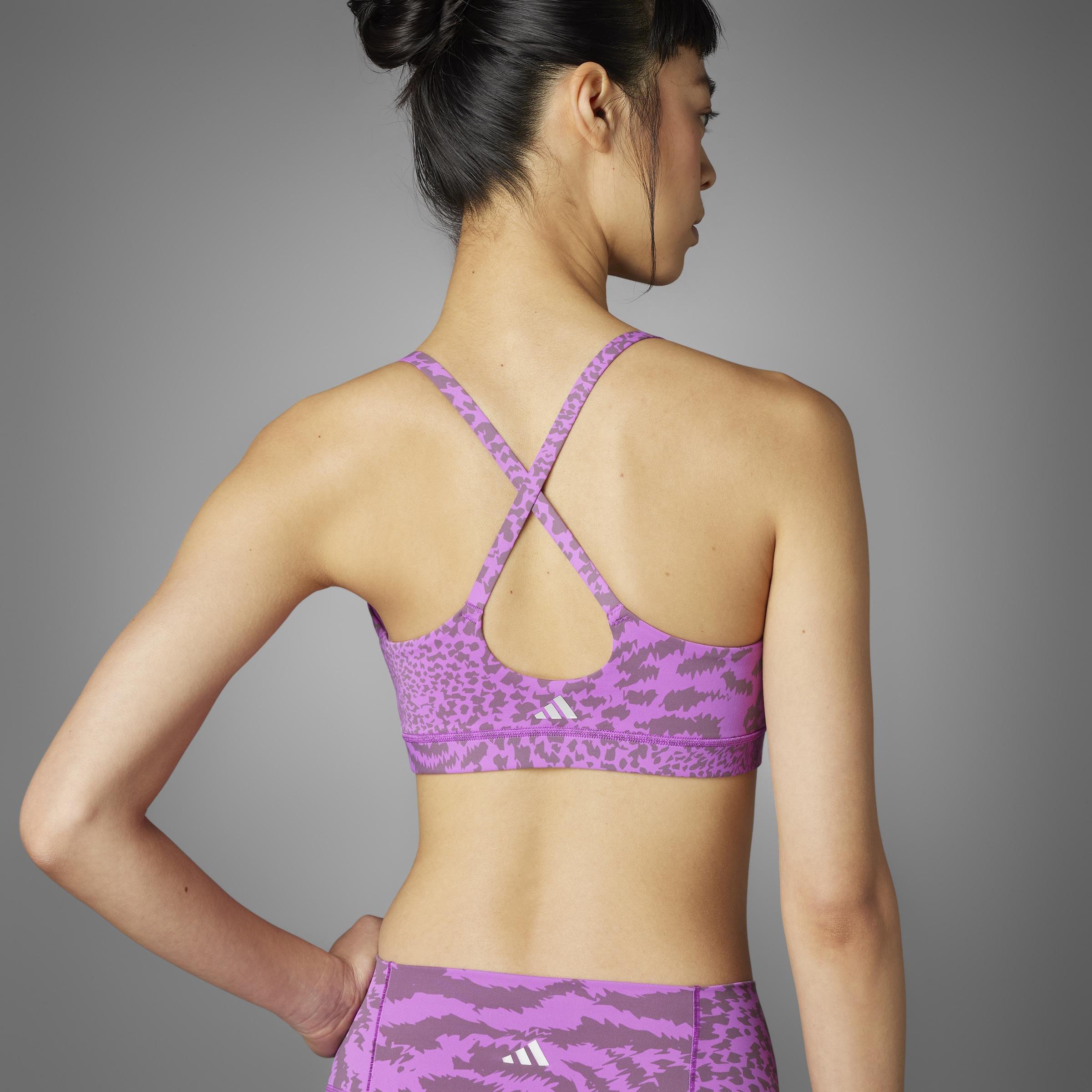 All Me Light-Support All-Over Print Bra, Purple, A701_ONE, large image number 10