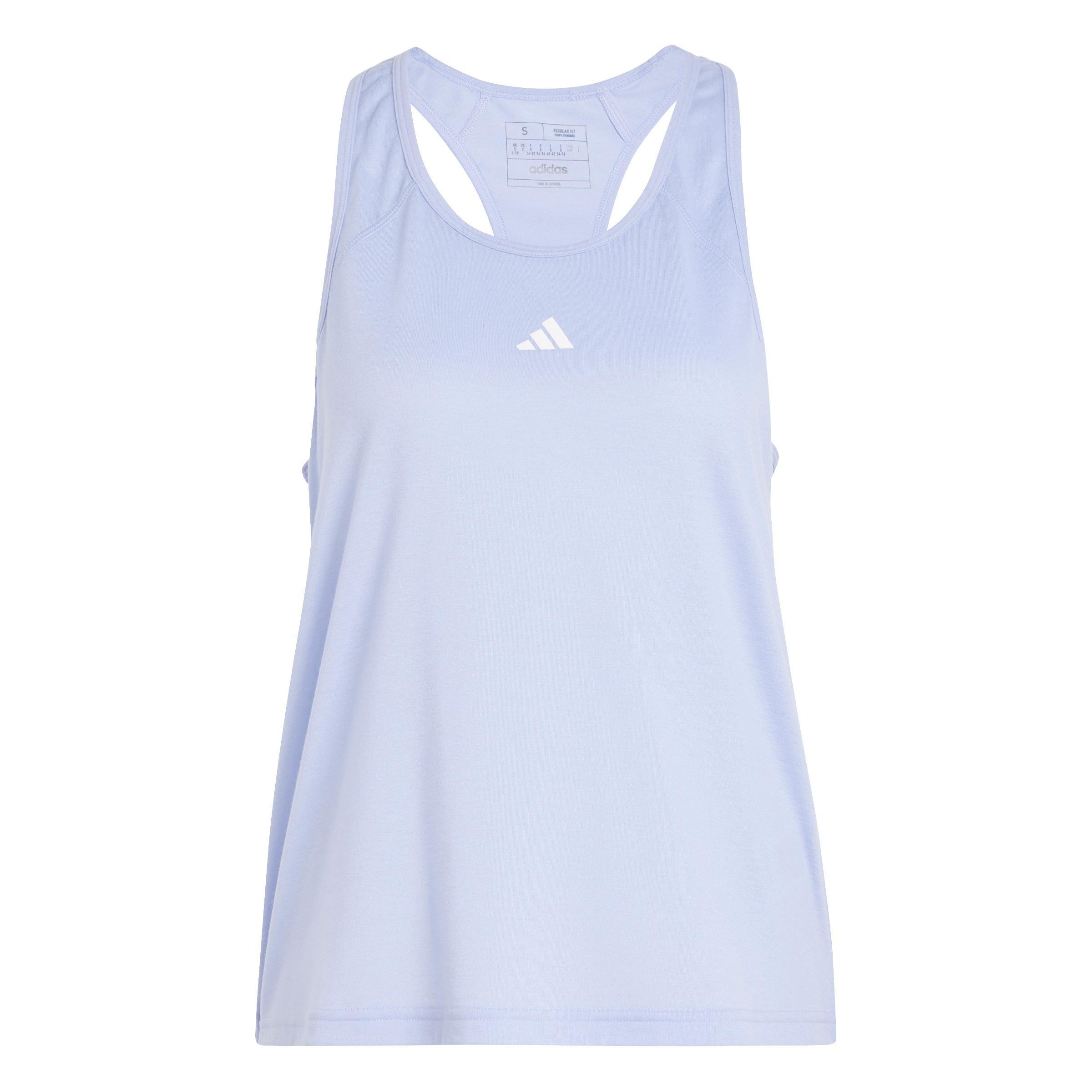 Adidas Workout Essentials Minimal Branding Racerback Tank Top, Blue, A701_ONE, large image number 1