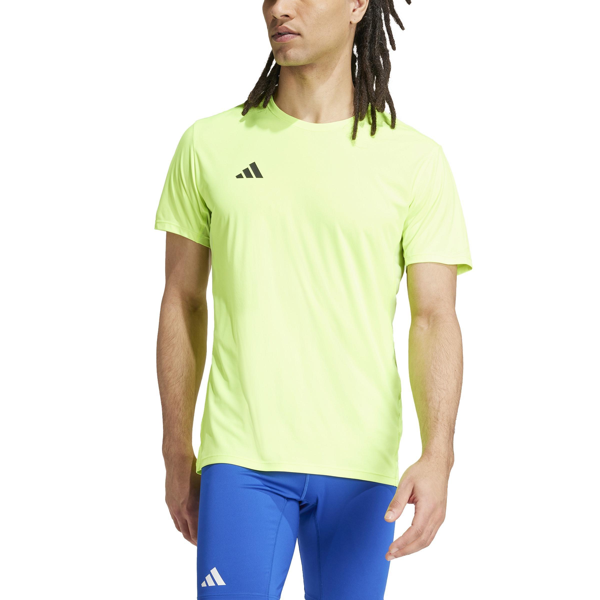 Adizero Essentials Running T-Shirt, Green, A701_ONE, large image number 0