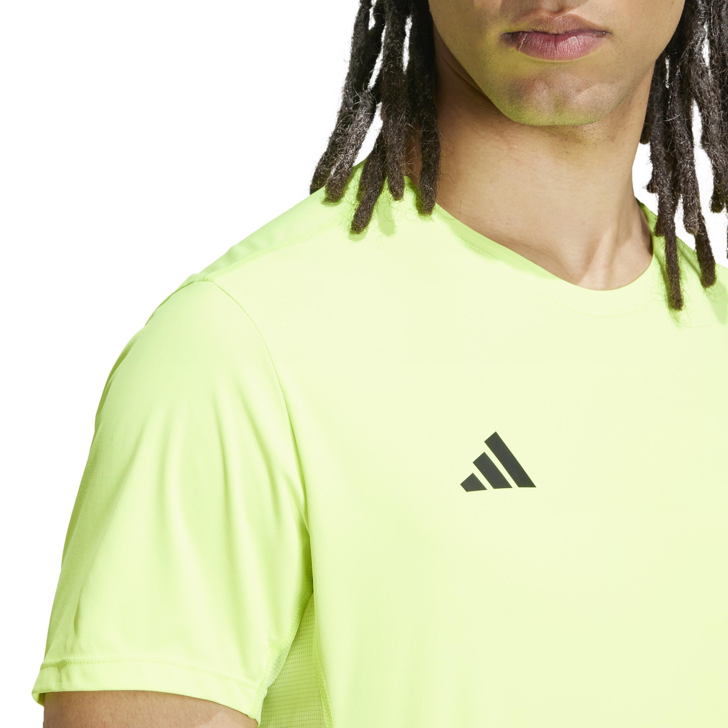 Adizero Essentials Running T-Shirt, Green, A701_ONE, large image number 6