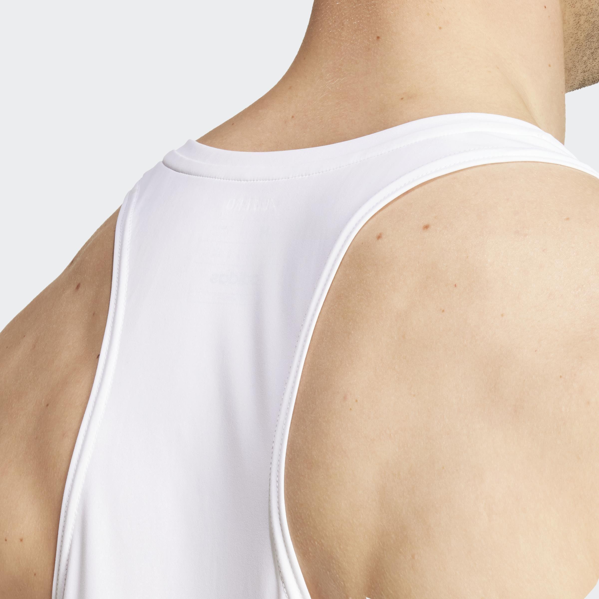 Adizero Essentials Running Tank Top, White, , large image number 6