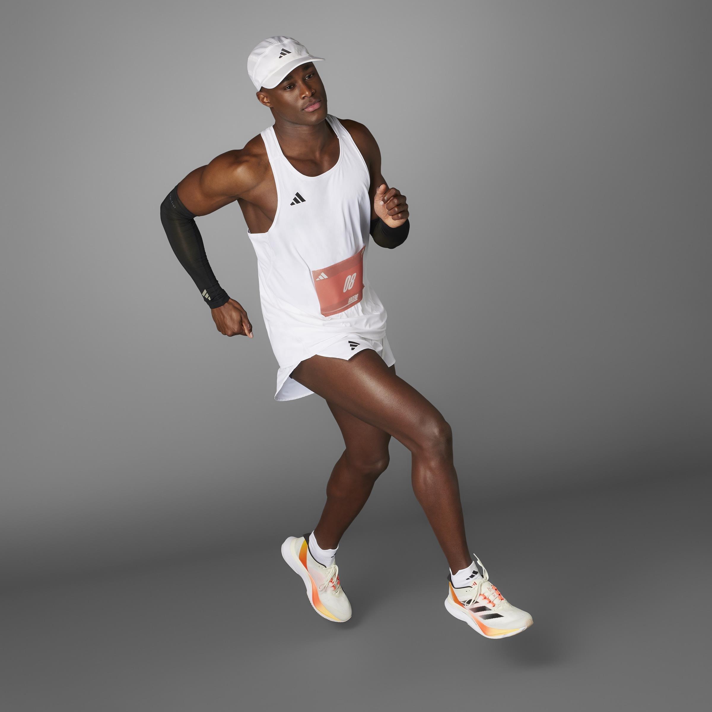 Adizero Essentials Running Tank Top, White, , large image number 9