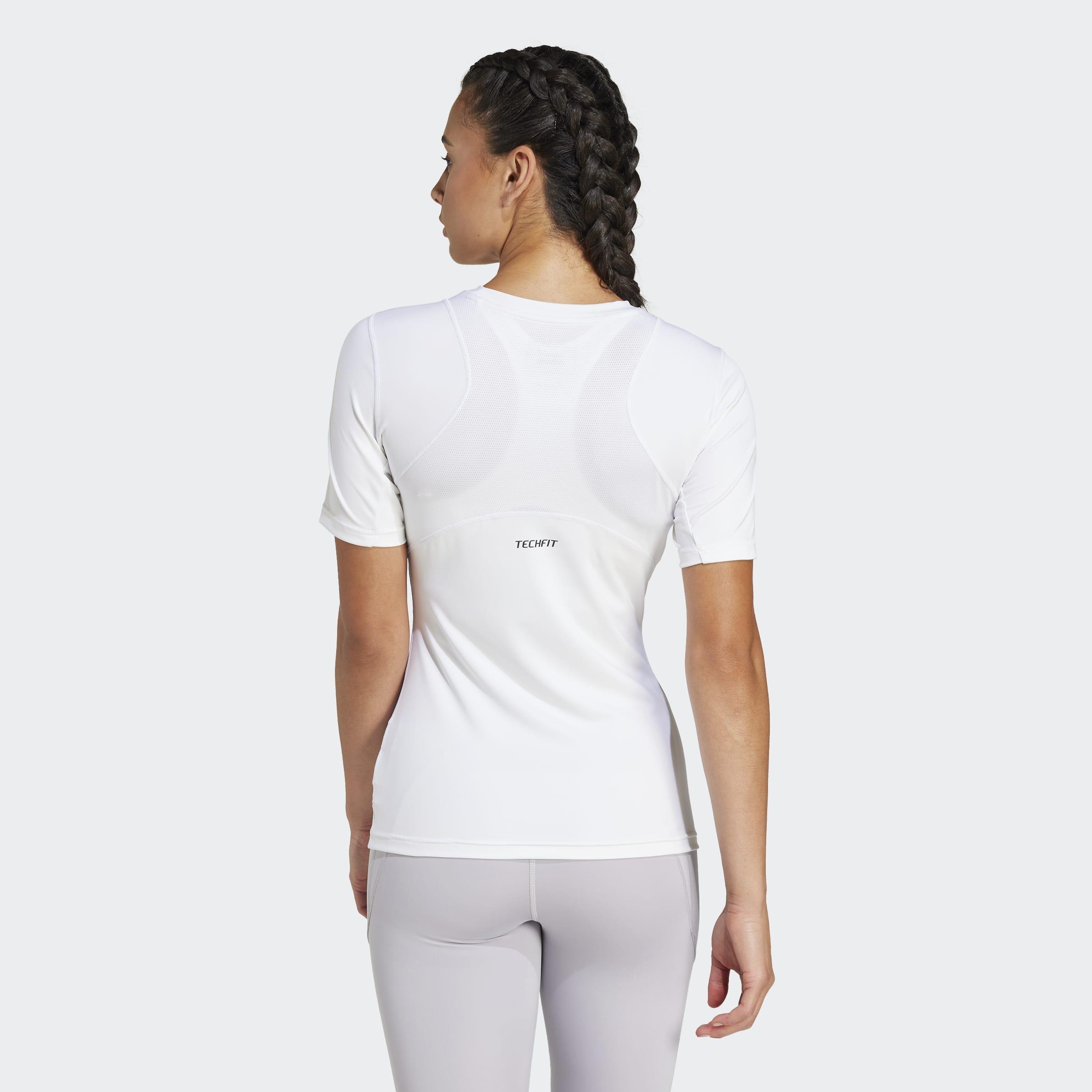 TECHFIT Training T-Shirt, White, A701_ONE, large image number 2