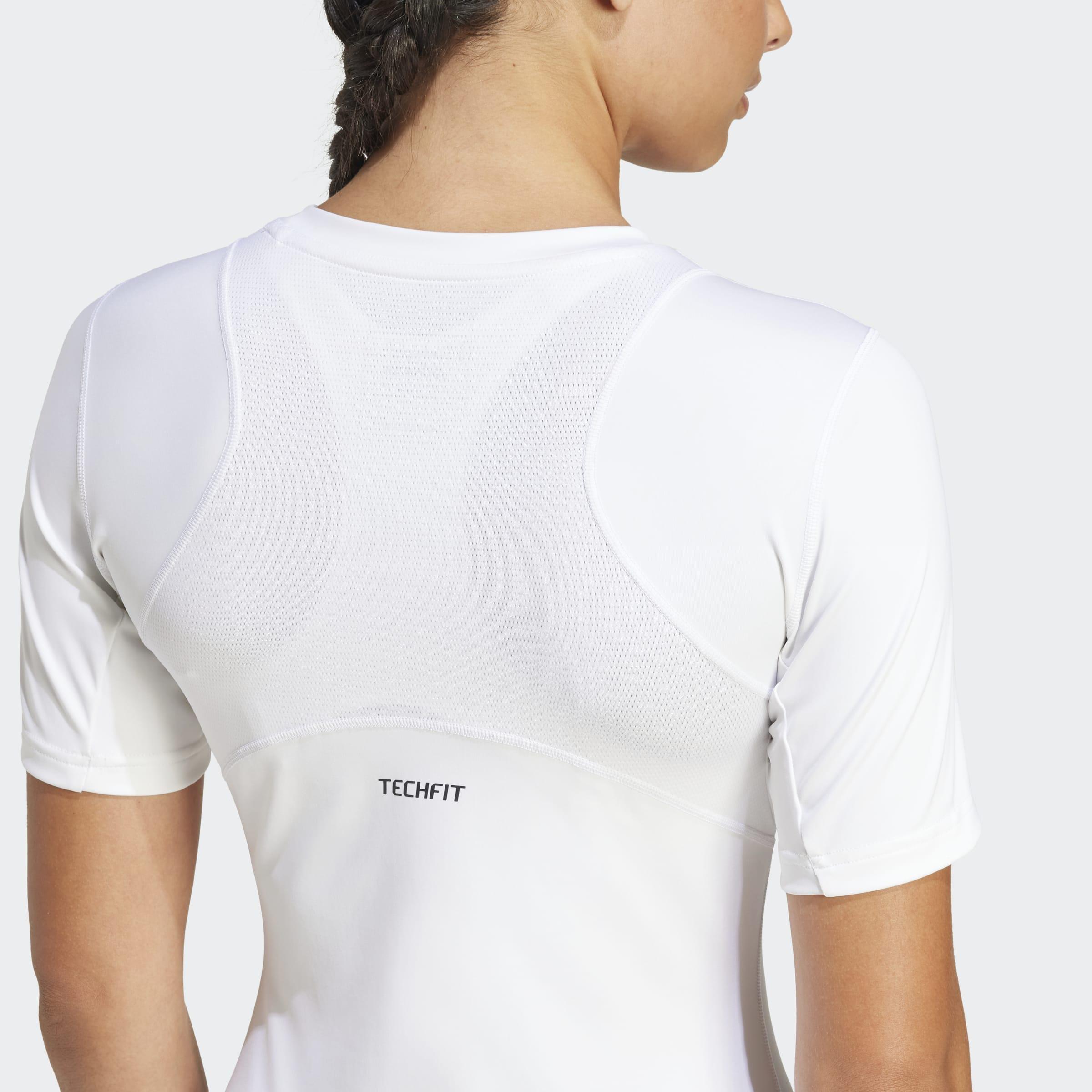 TECHFIT Training T-Shirt, White, A701_ONE, large image number 4