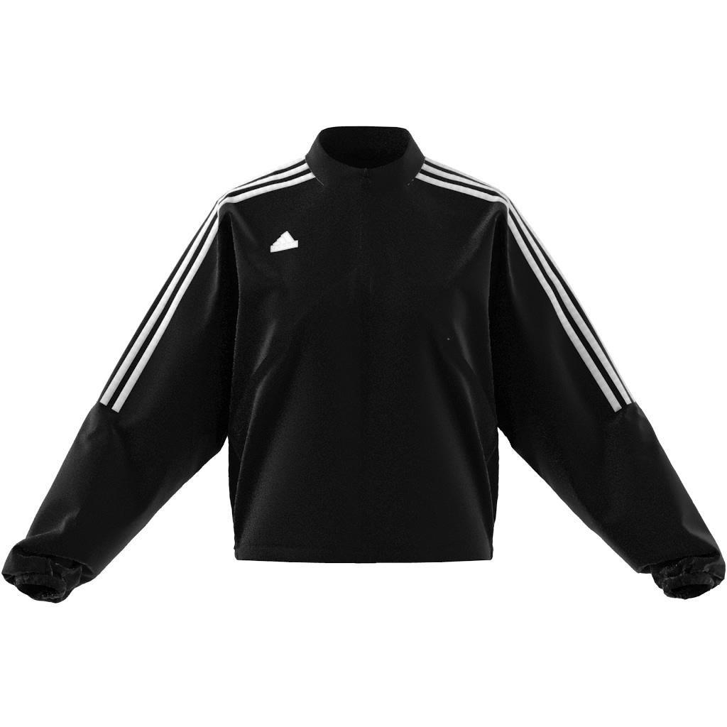 Tiro Cut 3-Stripes Summer Woven Track Top, Black, A701_ONE, large image number 8