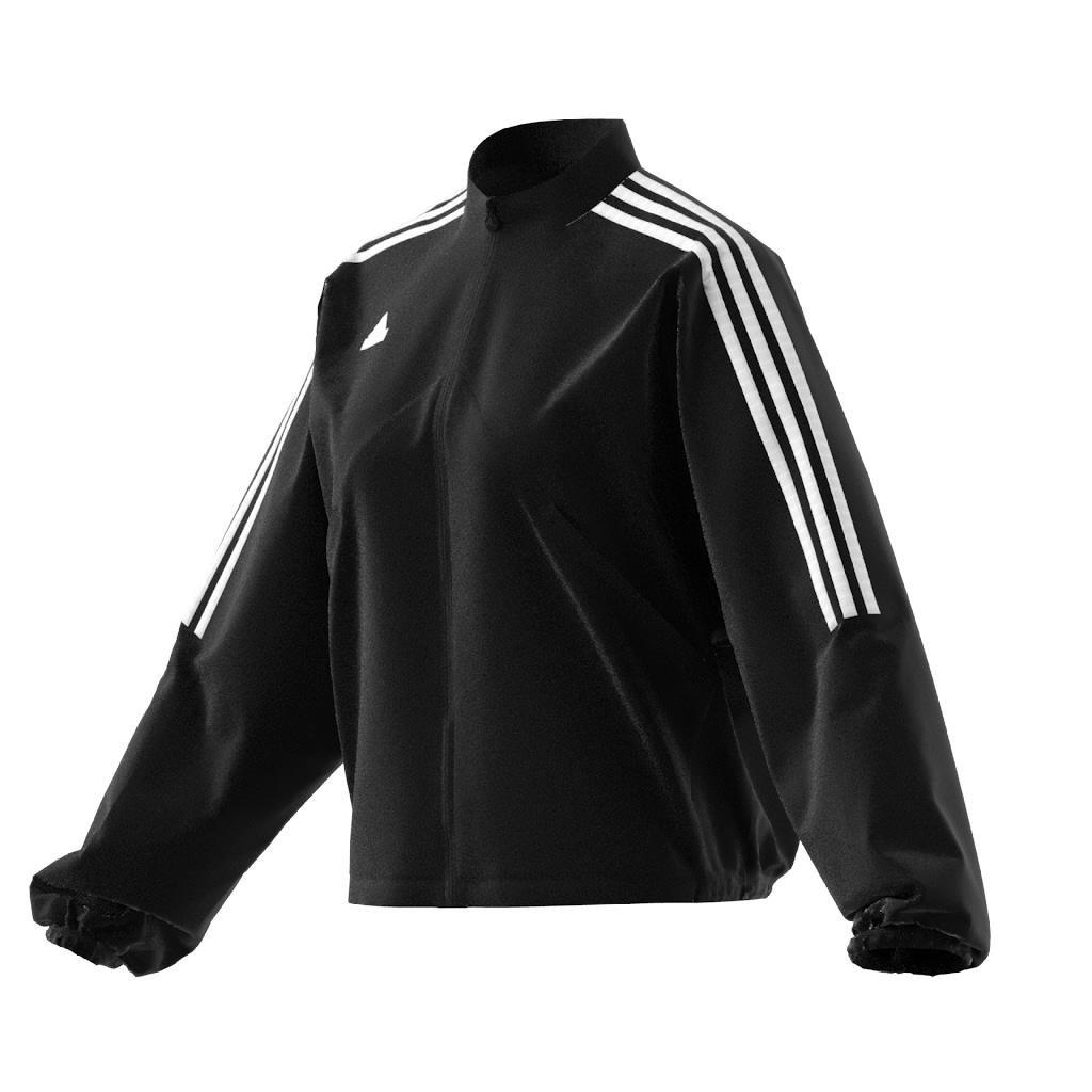 Tiro Cut 3-Stripes Summer Woven Track Top, Black, A701_ONE, large image number 11