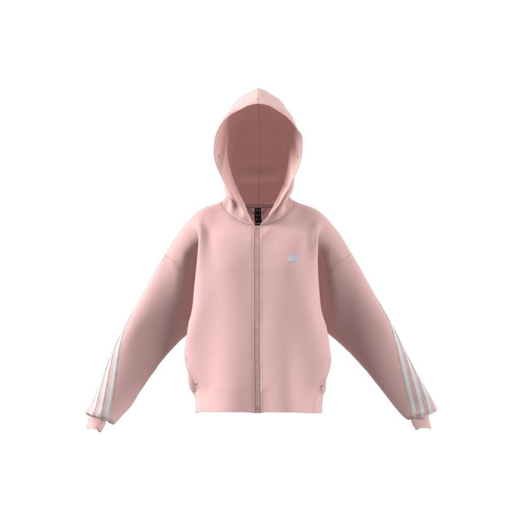 Future Icons 3-Stripes Full-Zip Hoodie, Pink, A701_ONE, large image number 7