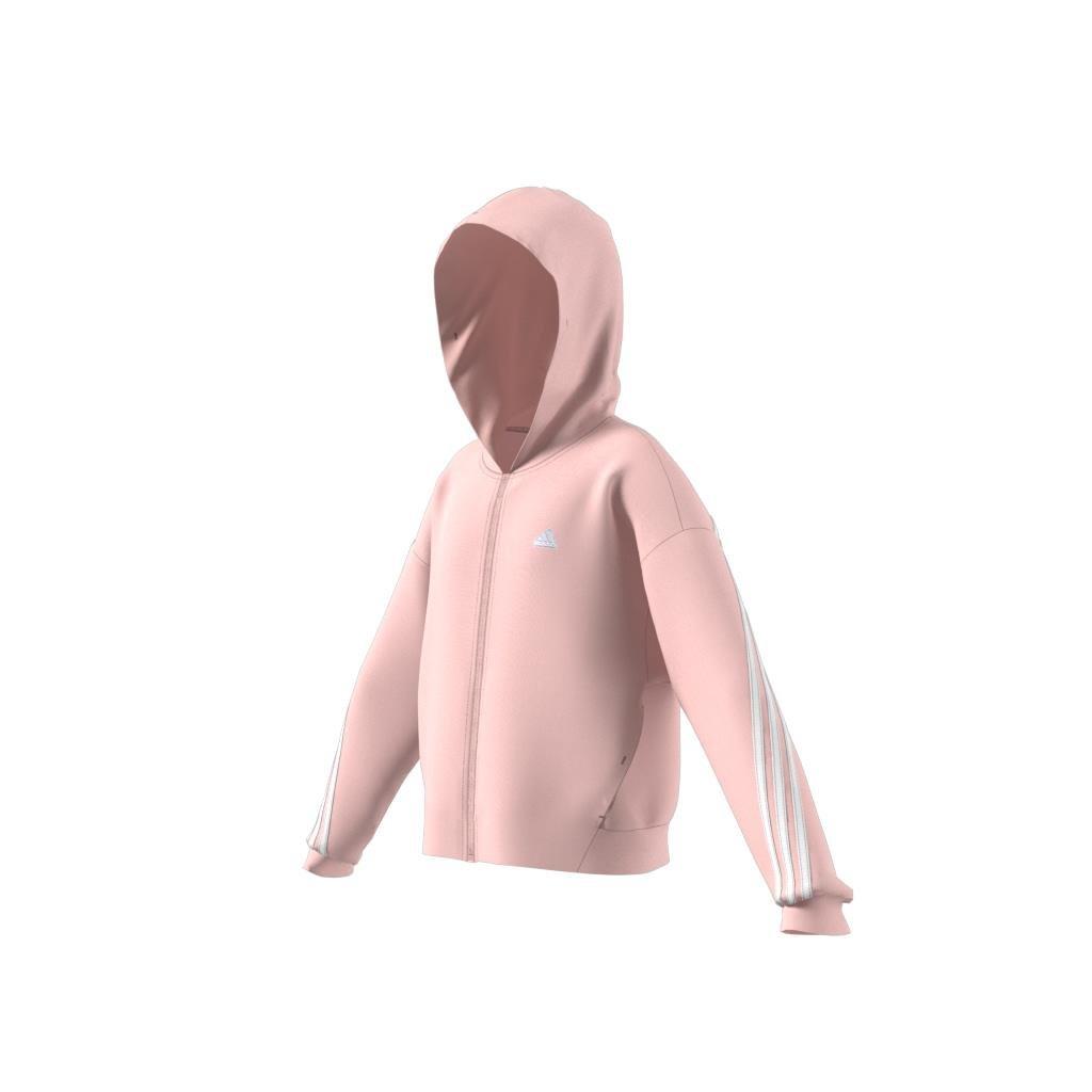 Future Icons 3-Stripes Full-Zip Hoodie, Pink, A701_ONE, large image number 8