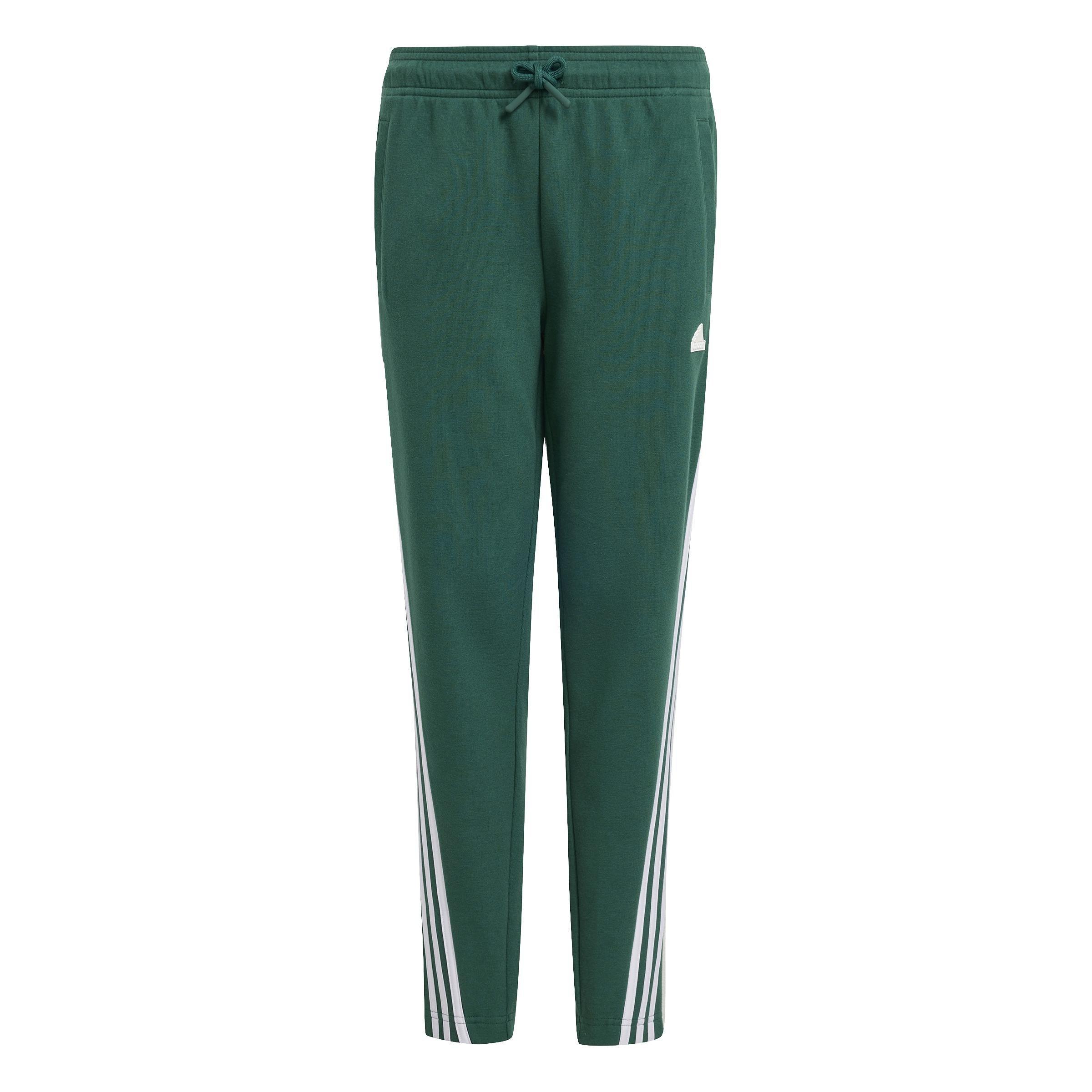 Future Icons 3-Stripes Ankle-Length Tracksuit Bottoms, Green, A701_ONE, large image number 0