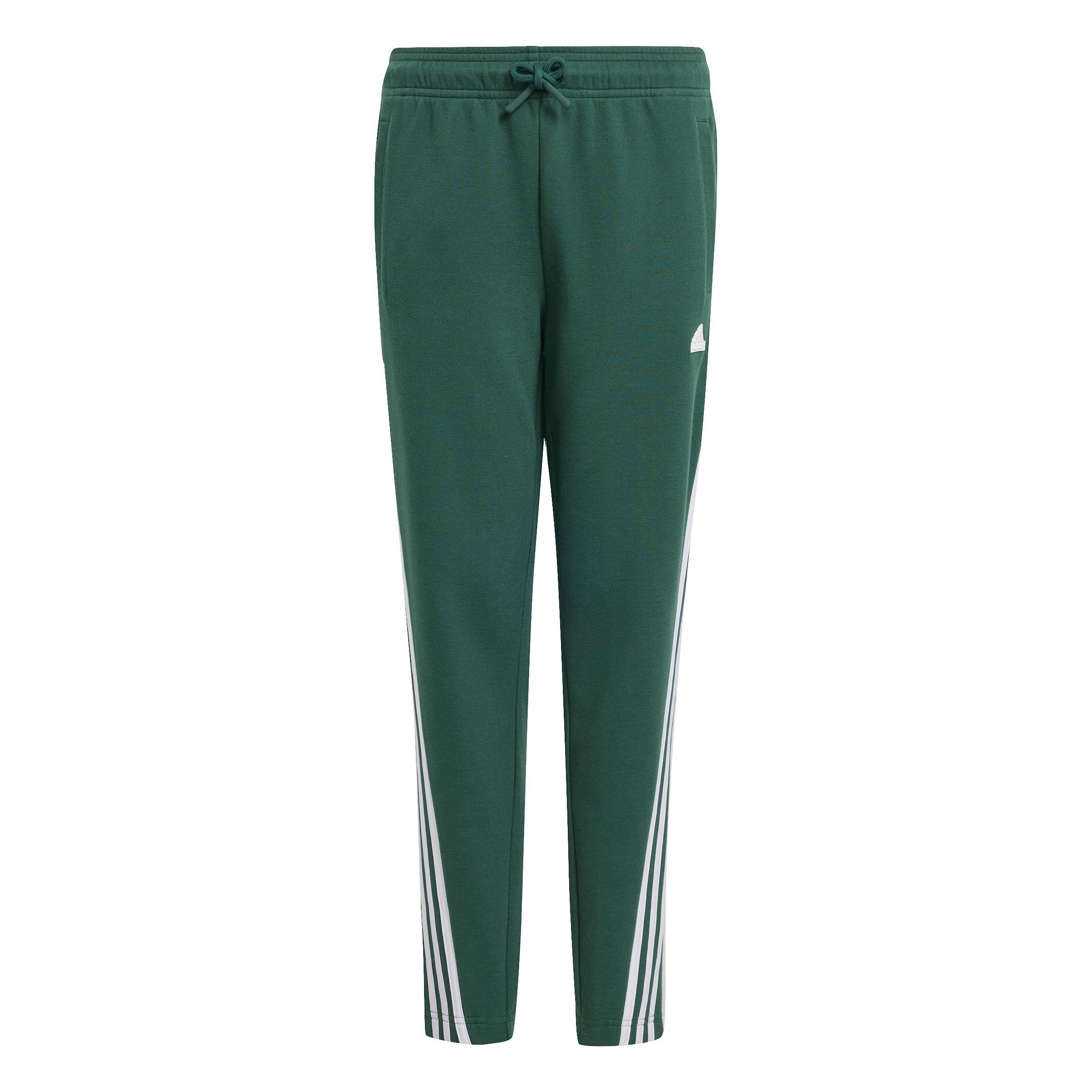 Future Icons 3-Stripes Ankle-Length Tracksuit Bottoms, Green, A701_ONE, large image number 1