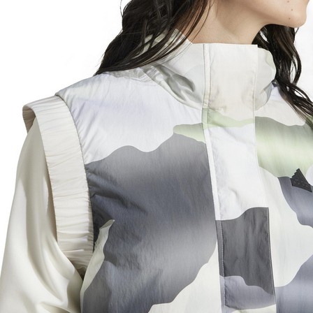 Women City Escape Camo Print Crop Vest, Grey, A701_ONE, large image number 4