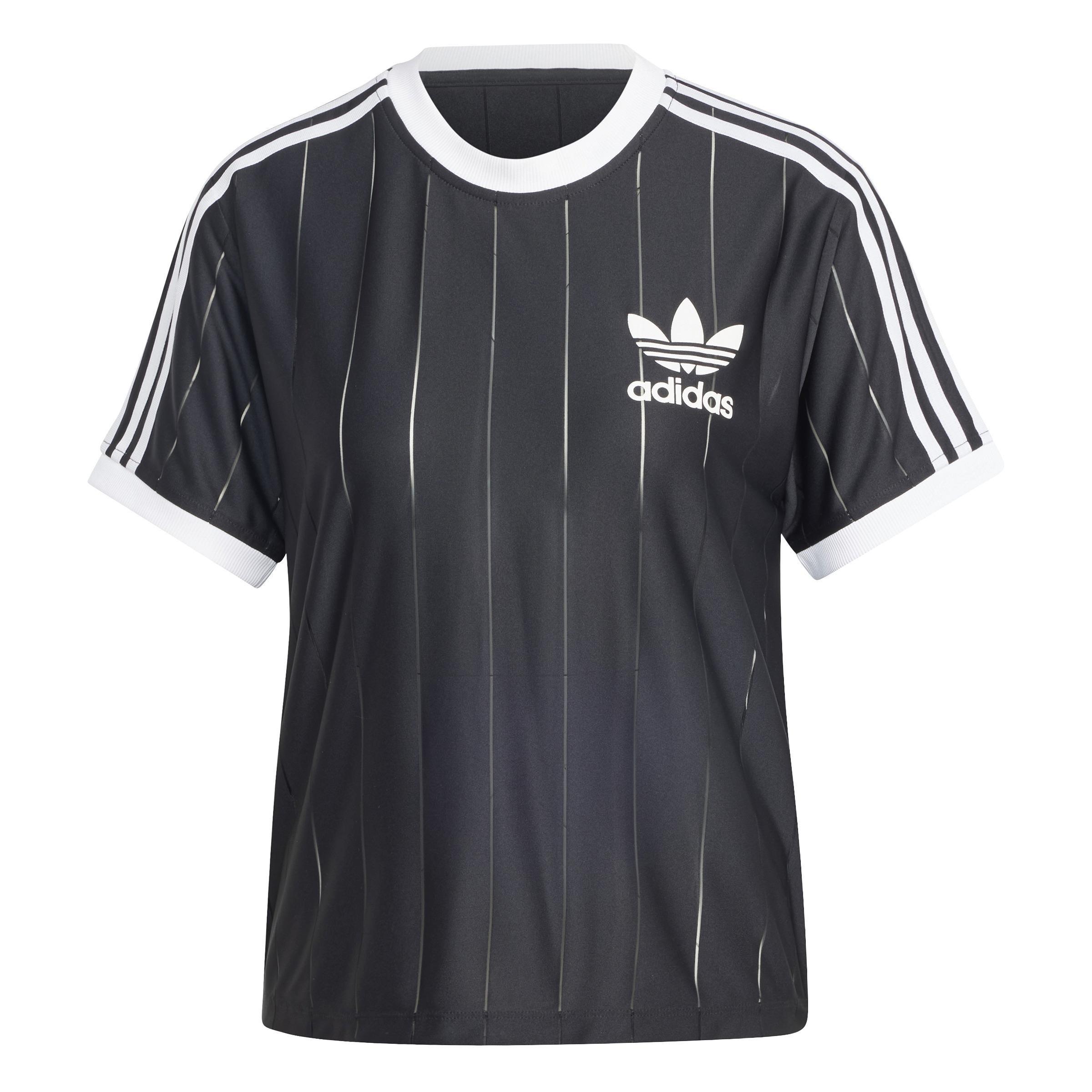 Adicolor 3-Stripes Pinstripe T-Shirt, Black, A701_ONE, large image number 2