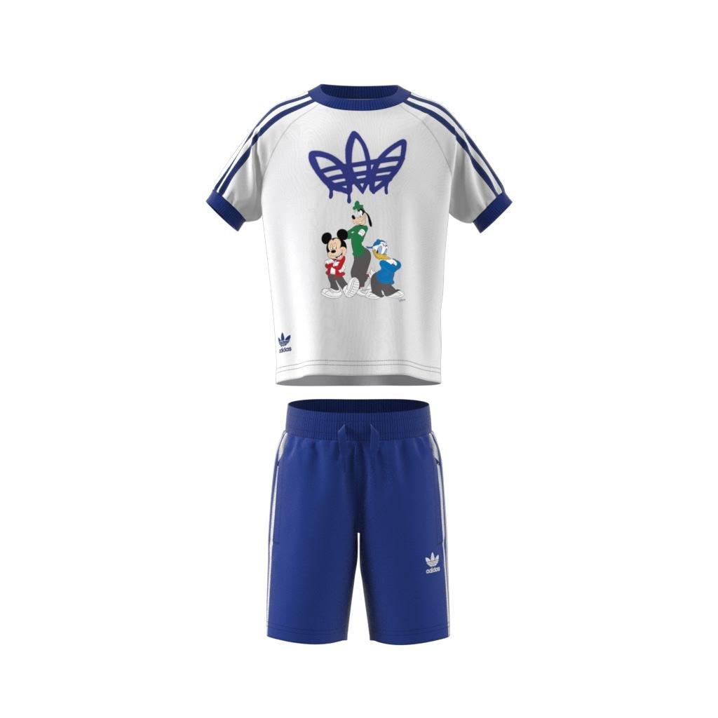 Kids Unisex Disney Mickey Mouse Shorts Tee Set, White, A701_ONE, large image number 14