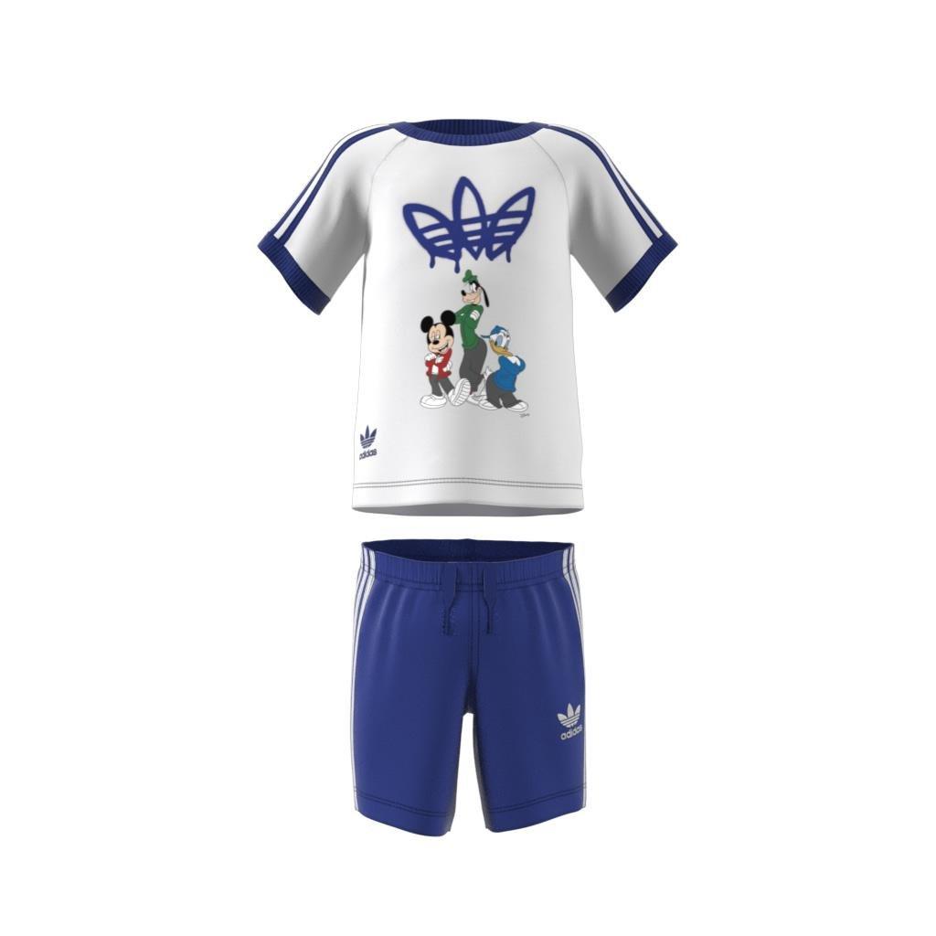 Kids Unisex Disney Mickey Mouse Shorts Tee Set, White, A701_ONE, large image number 12