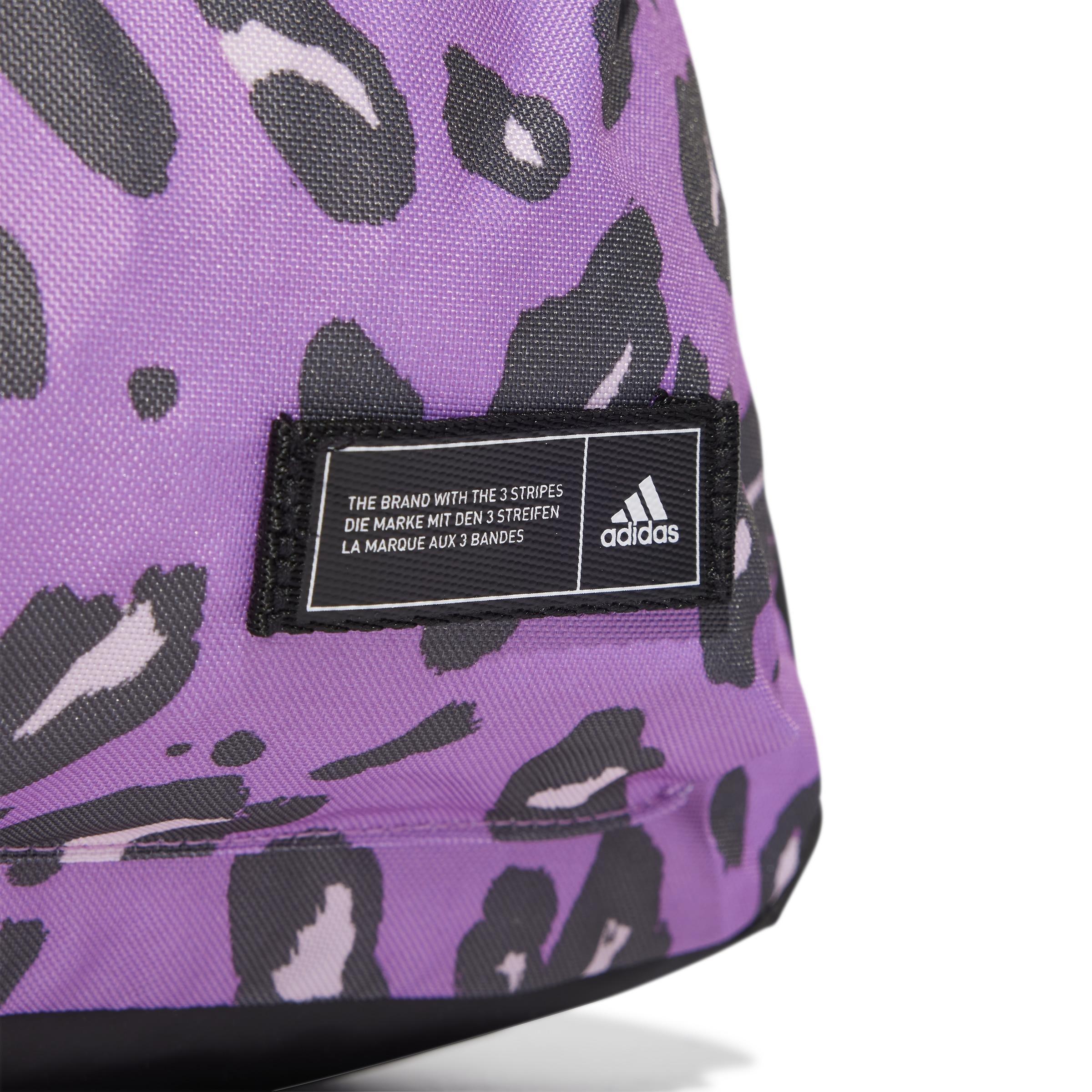 Animal Print Classic Backpack, Purple, A701_ONE, large image number 5