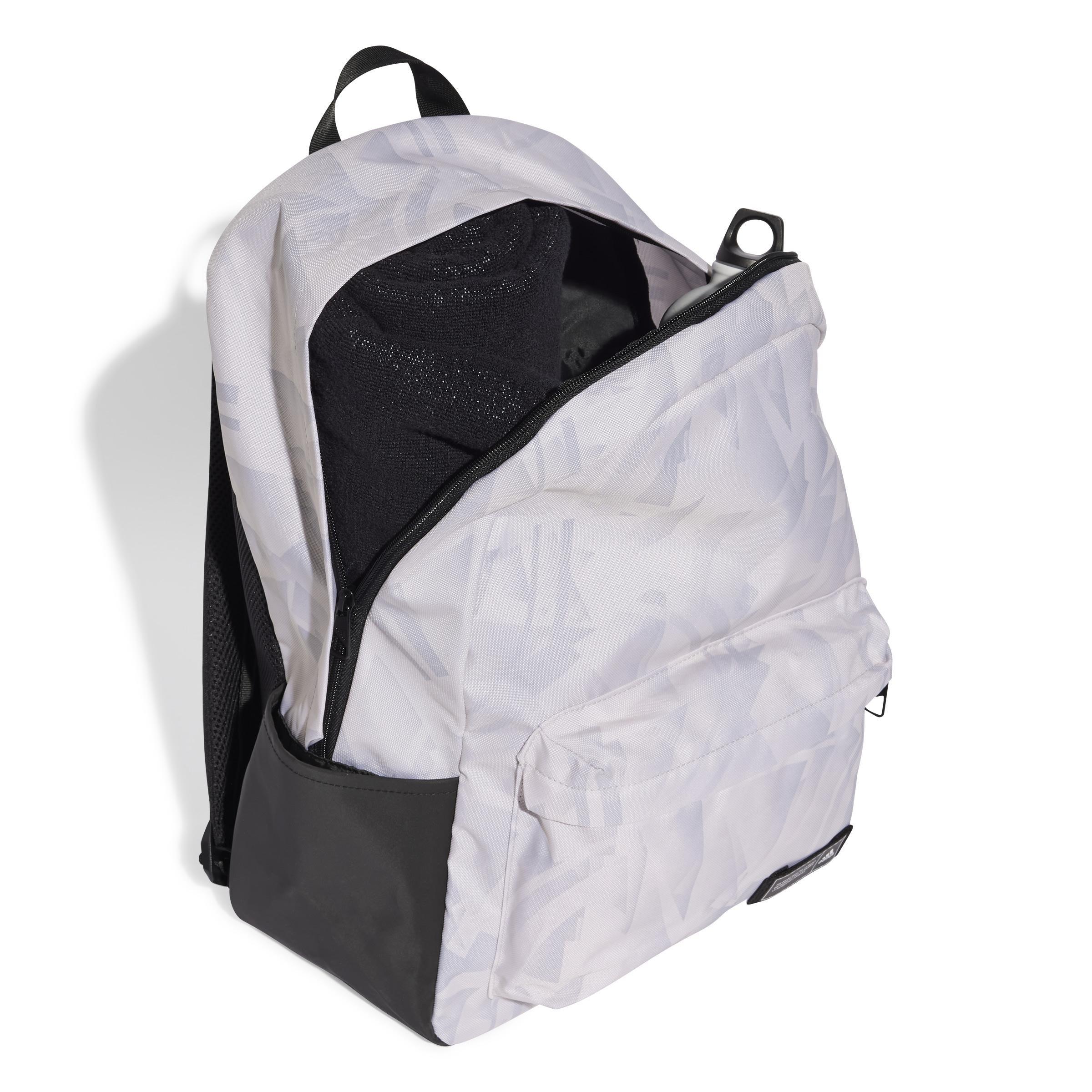 Unisex Classic Graphic Backpack, Grey, A701_ONE, large image number 1