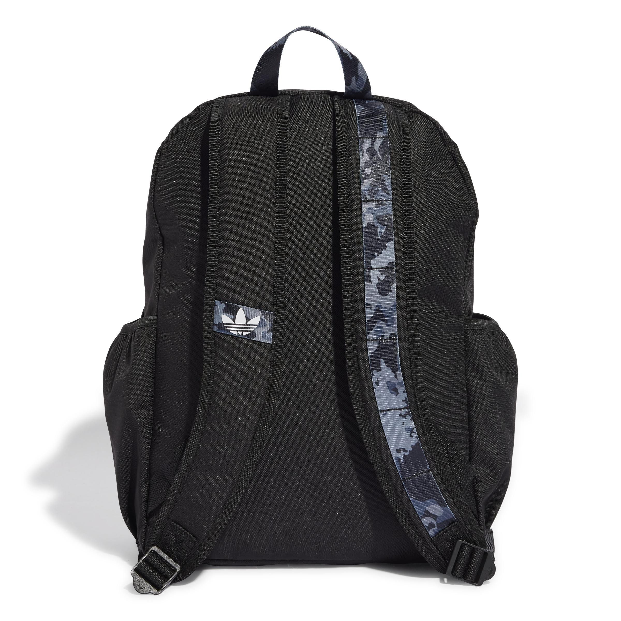 Unisex Camo Backpack, Black, A701_ONE, large image number 3