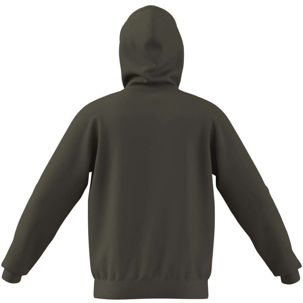 Trefoil Essentials Hoodie, Green, A701_ONE, large image number 7