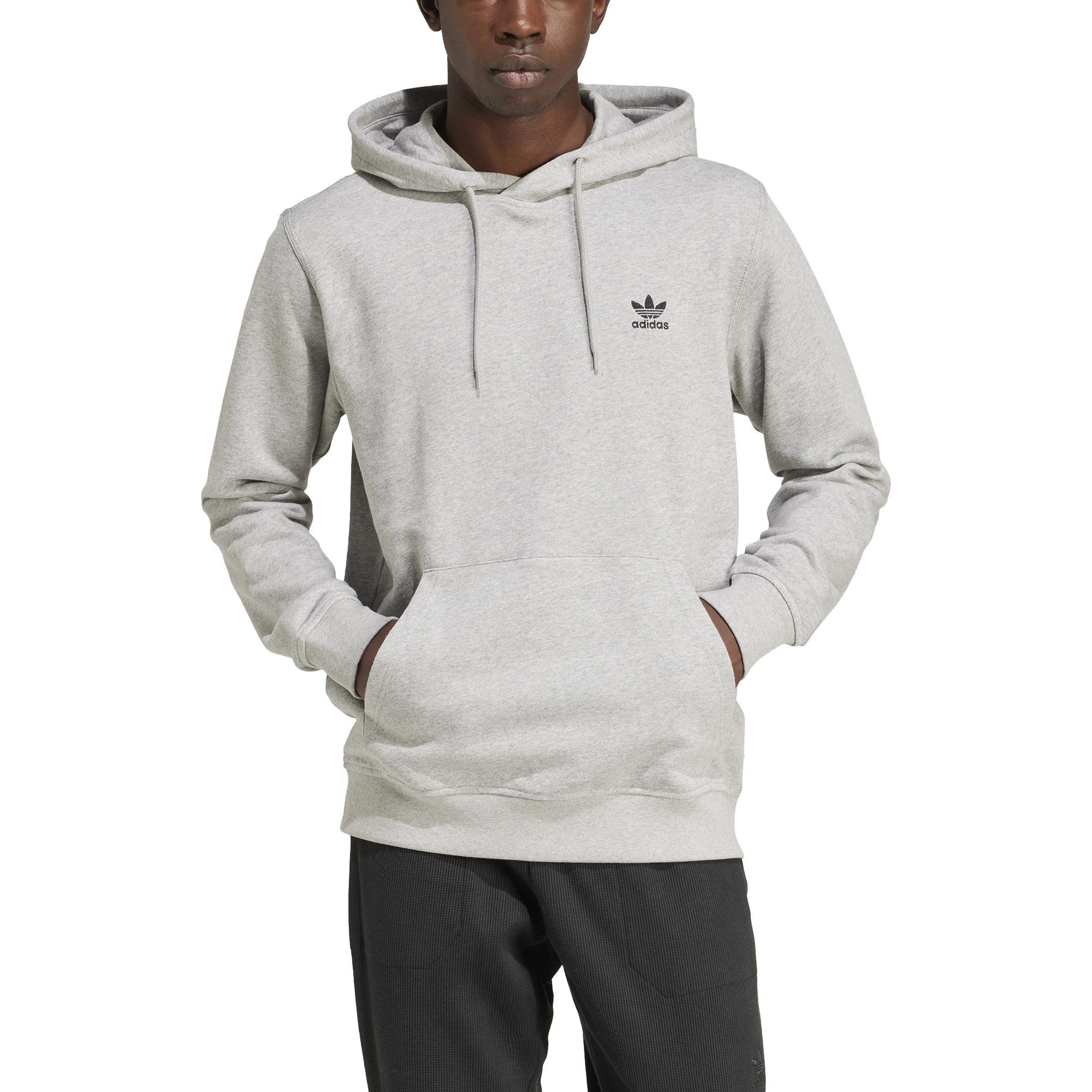 Trefoil Essentials Hoodie, Grey, A701_ONE, large image number 0