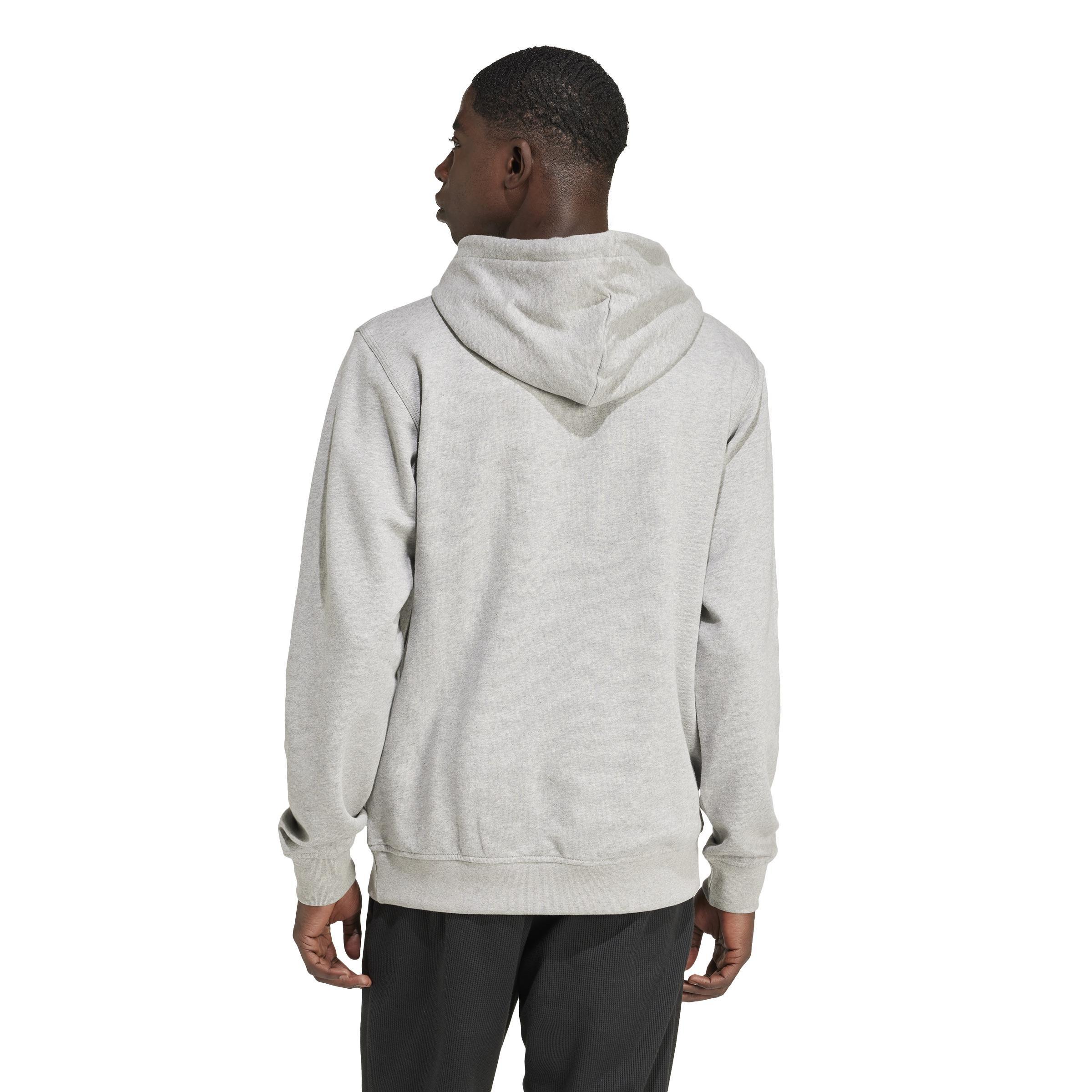 Trefoil Essentials Hoodie, Grey, A701_ONE, large image number 3