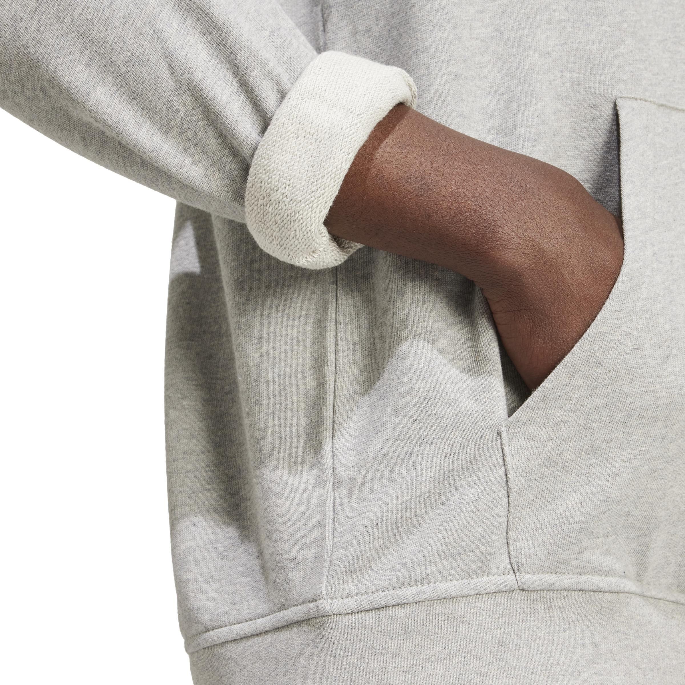 Trefoil Essentials Hoodie, Grey, A701_ONE, large image number 5