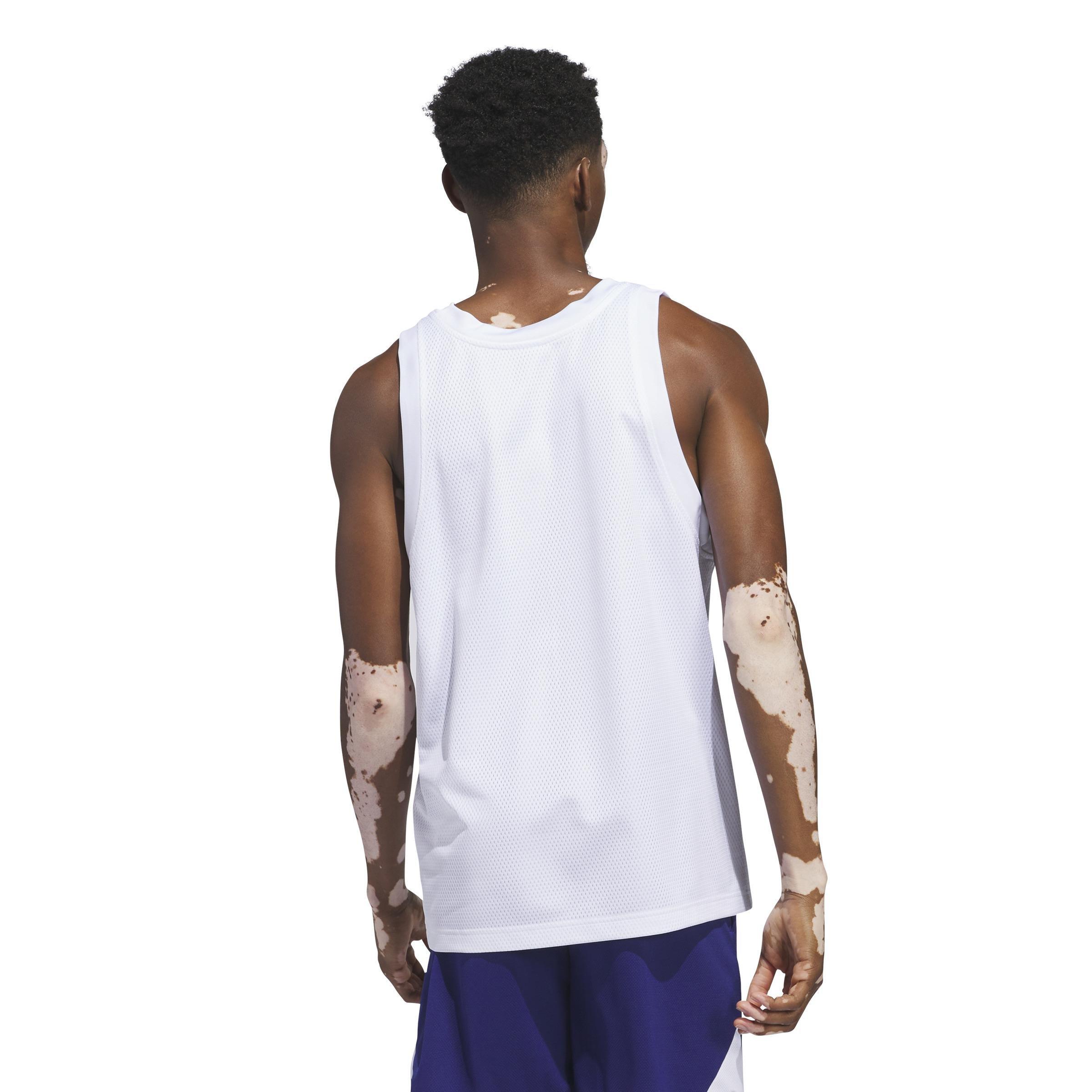 Men Basketball Legends Tank Top, White, A701_ONE, large image number 3