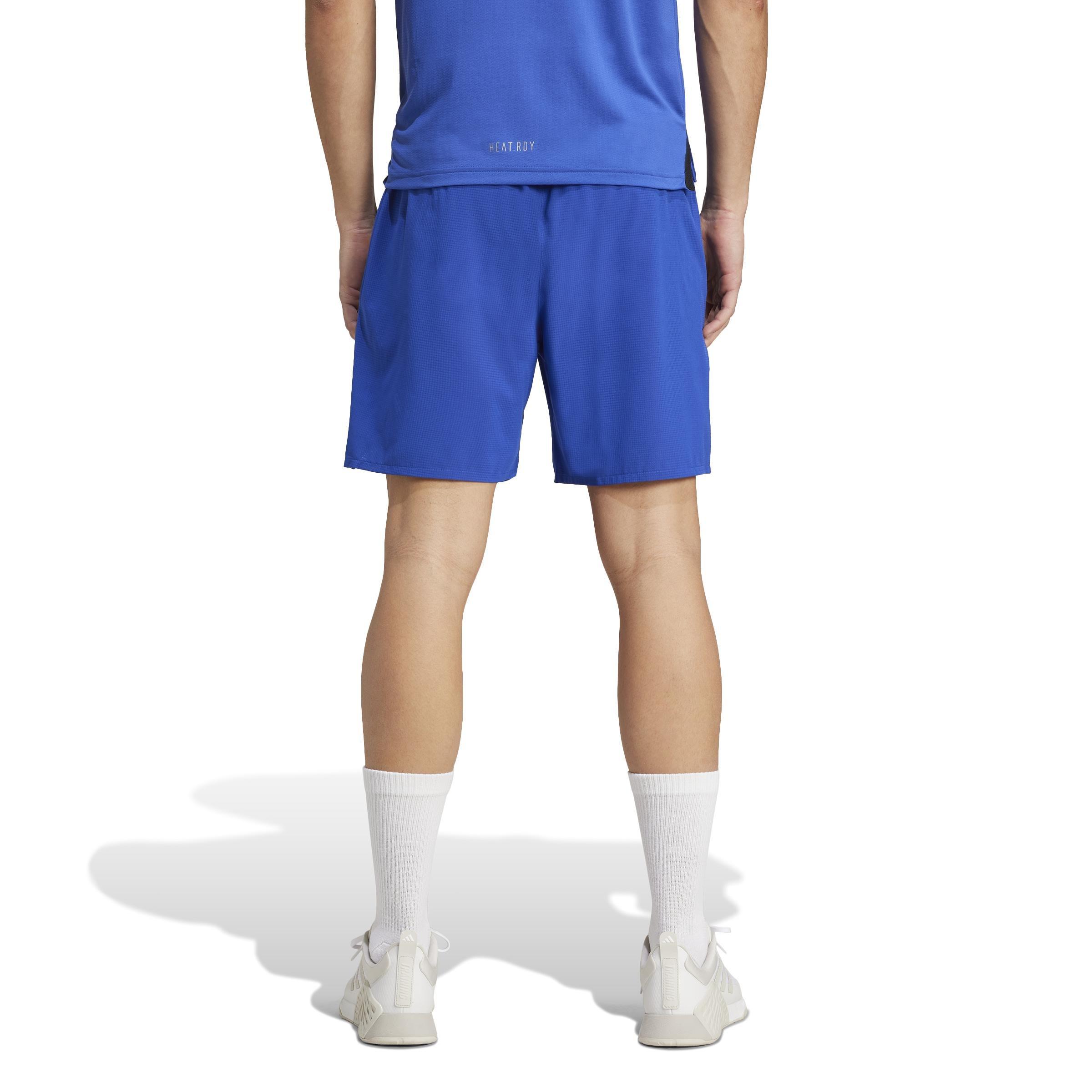 Designed for Training HIIT Workout HEAT.RDY Shorts, Blue, A701_ONE, large image number 2