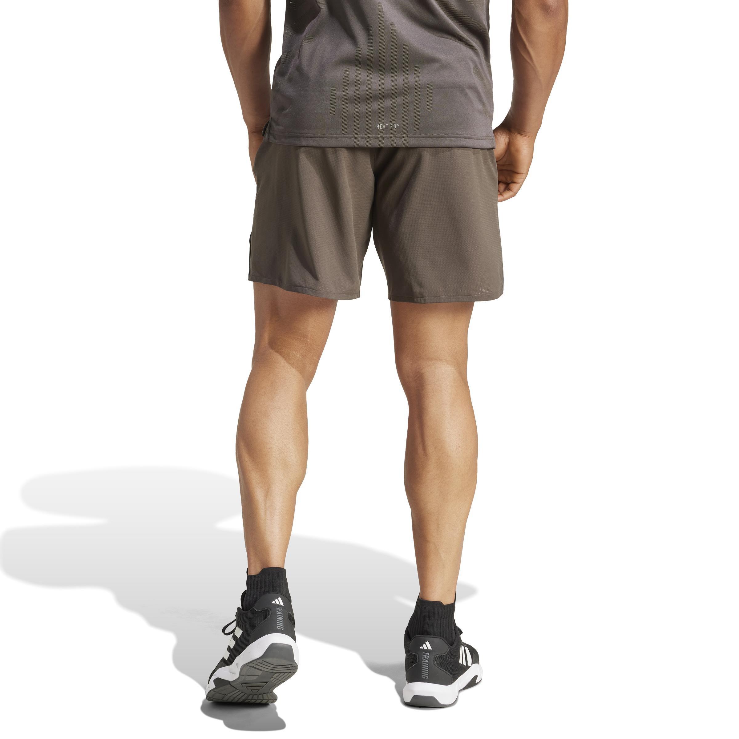 Designed for Training HIIT Workout HEAT.RDY Shorts, Green, A701_ONE, large image number 3