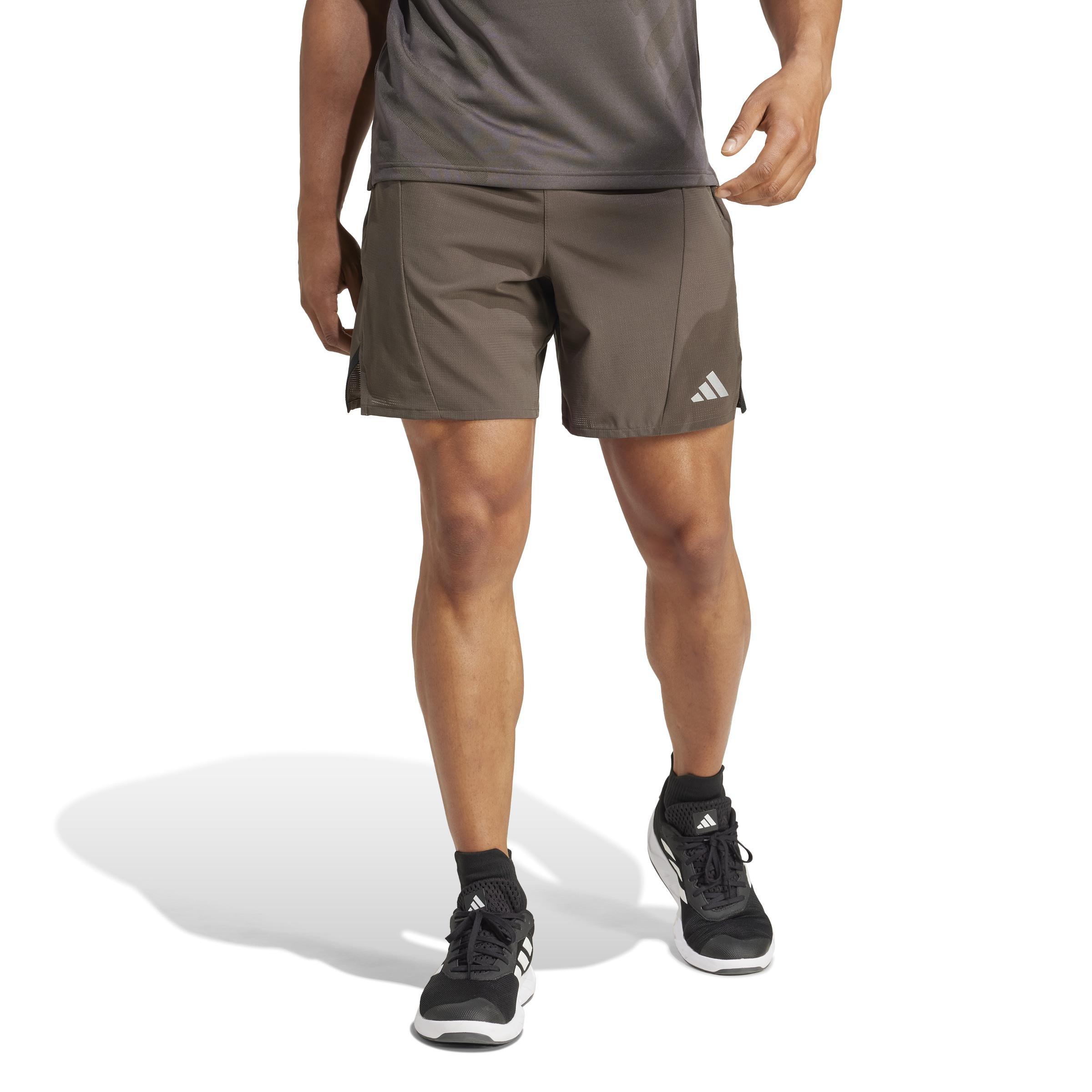 Designed for Training HIIT Workout HEAT.RDY Shorts, Green, A701_ONE, large image number 7