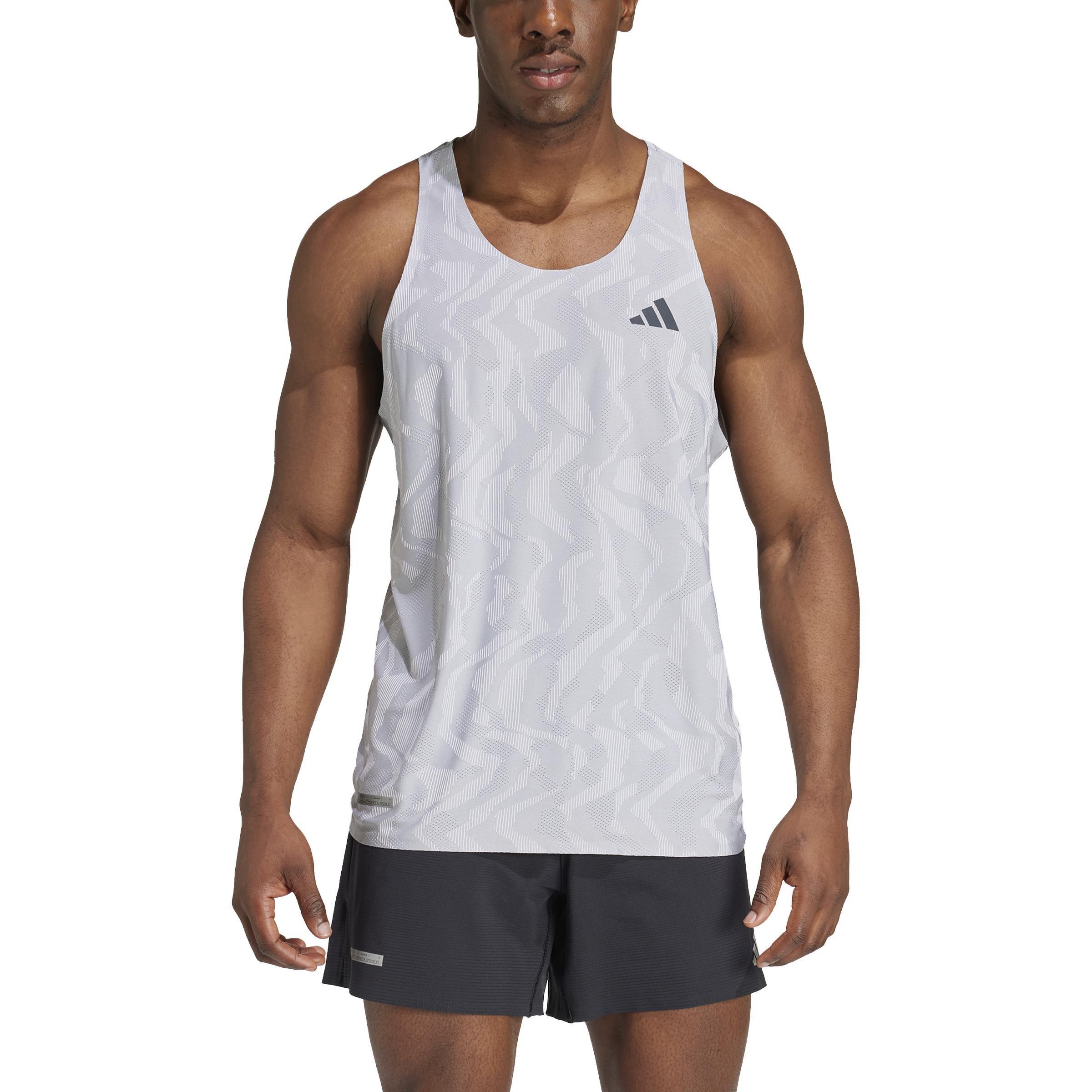 Ultimate Engineered Running Singlet, Grey, A701_ONE, large image number 2