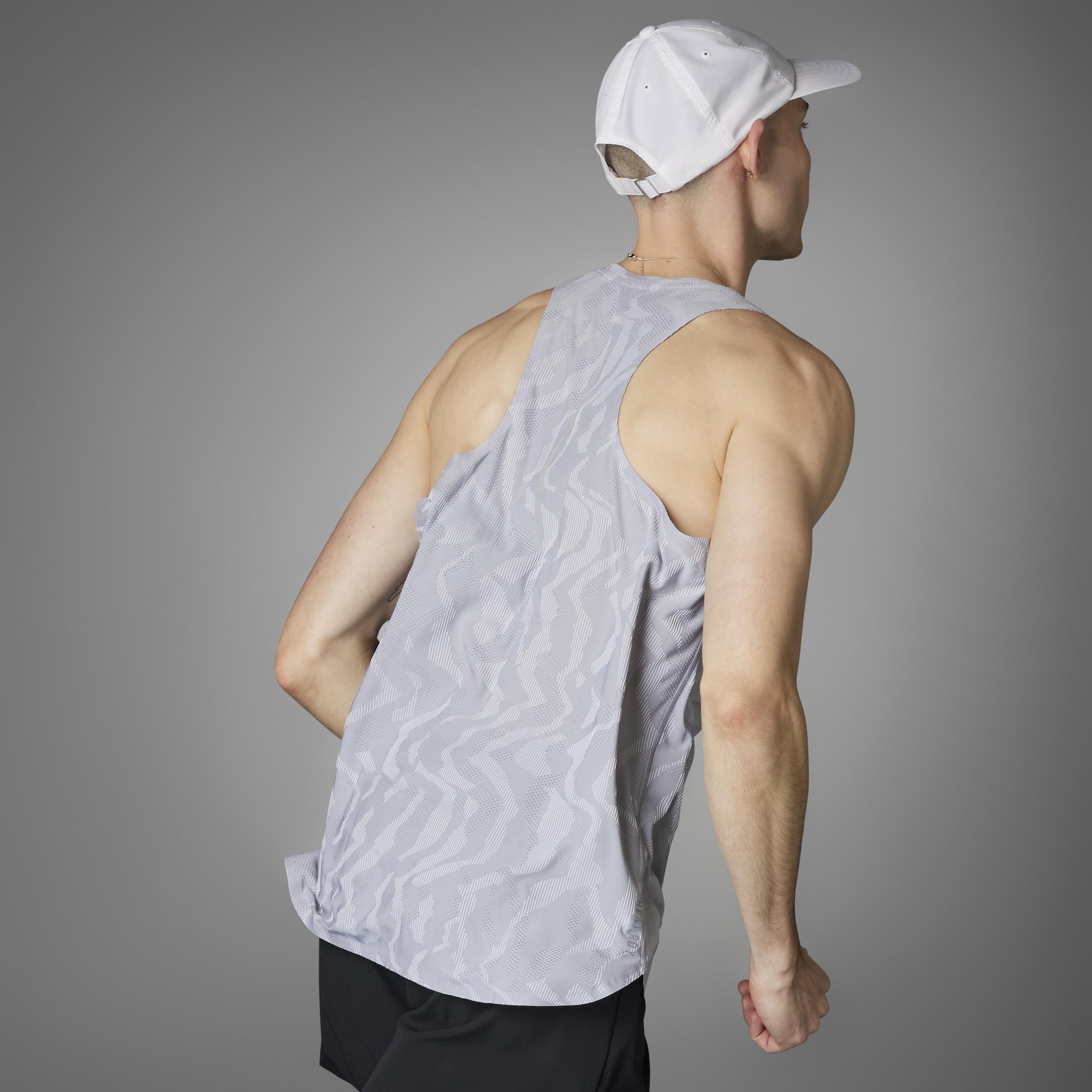 Ultimate Engineered Running Singlet, Grey, A701_ONE, large image number 6