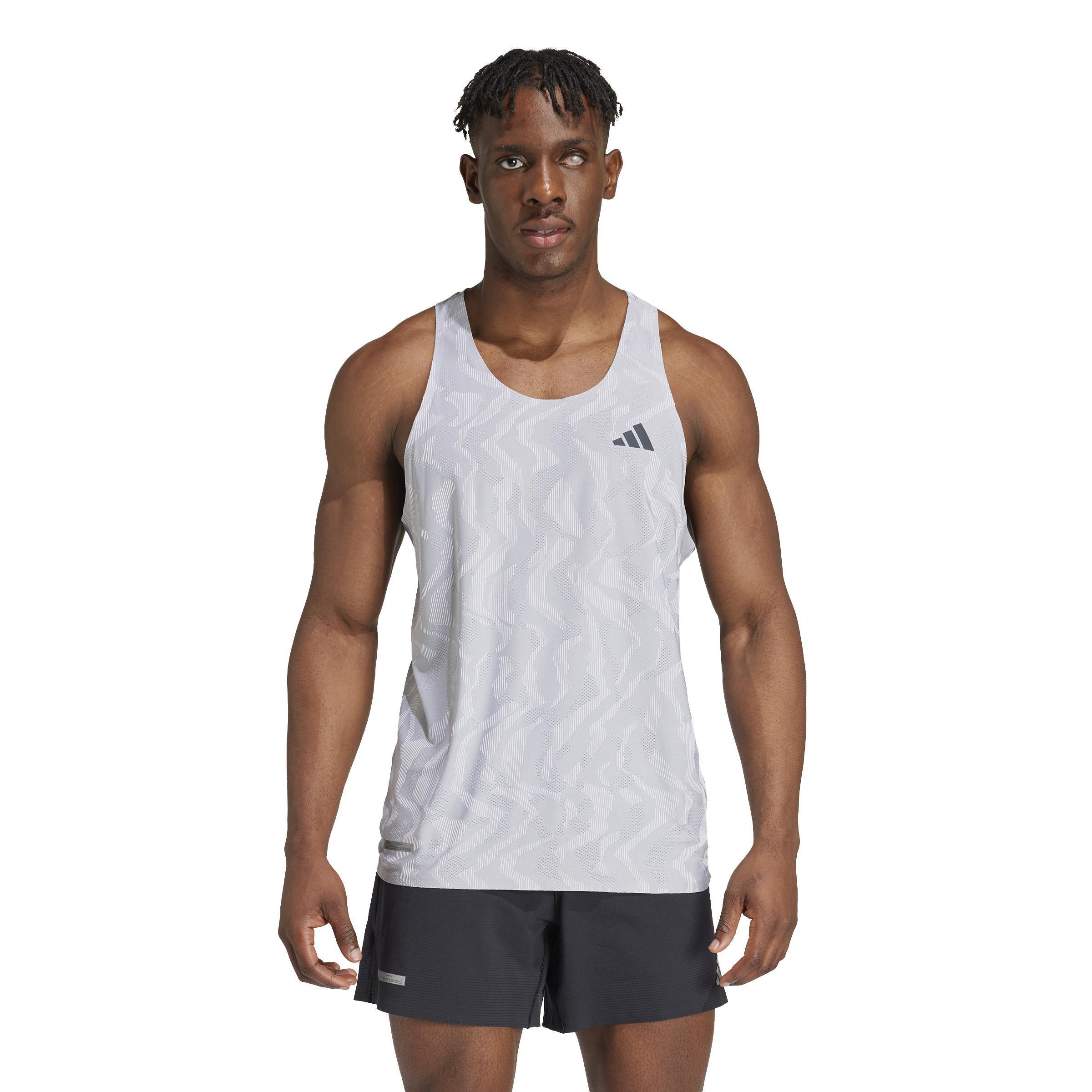 Ultimate Engineered Running Singlet, Grey, A701_ONE, large image number 7