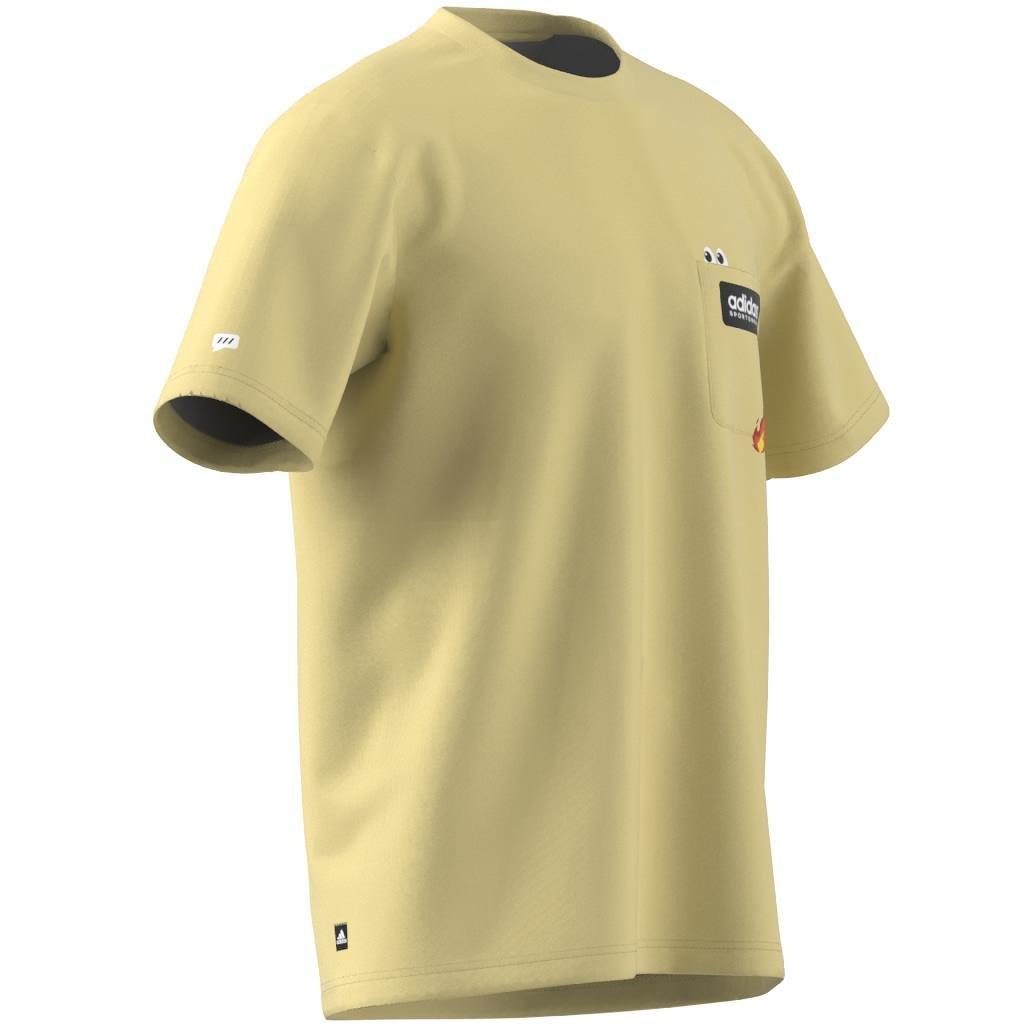 Remoji Pocket Graphic T-Shirt, Yellow, A701_ONE, large image number 9